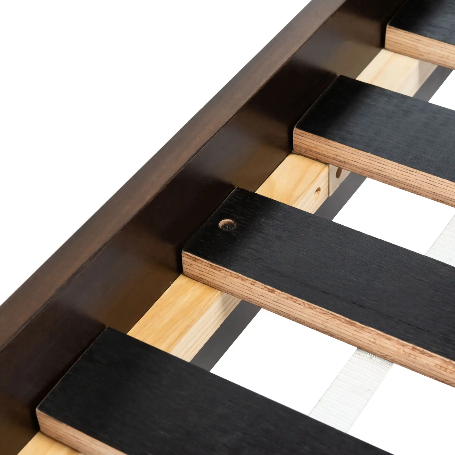 Stassie Cane Bed in Natural / Black in a styled room