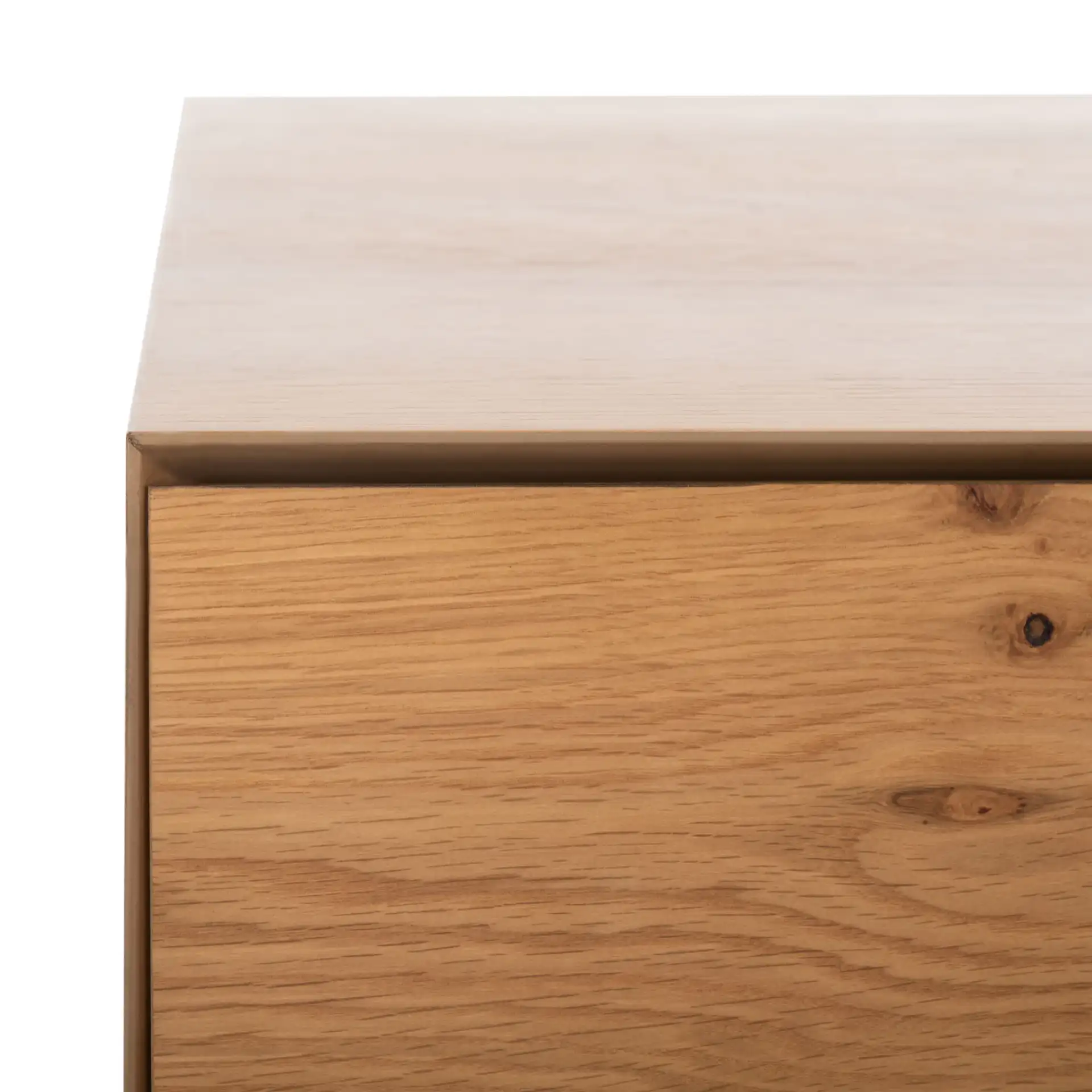 Geraldo Rotating Coffee Table in Oak in a styled room