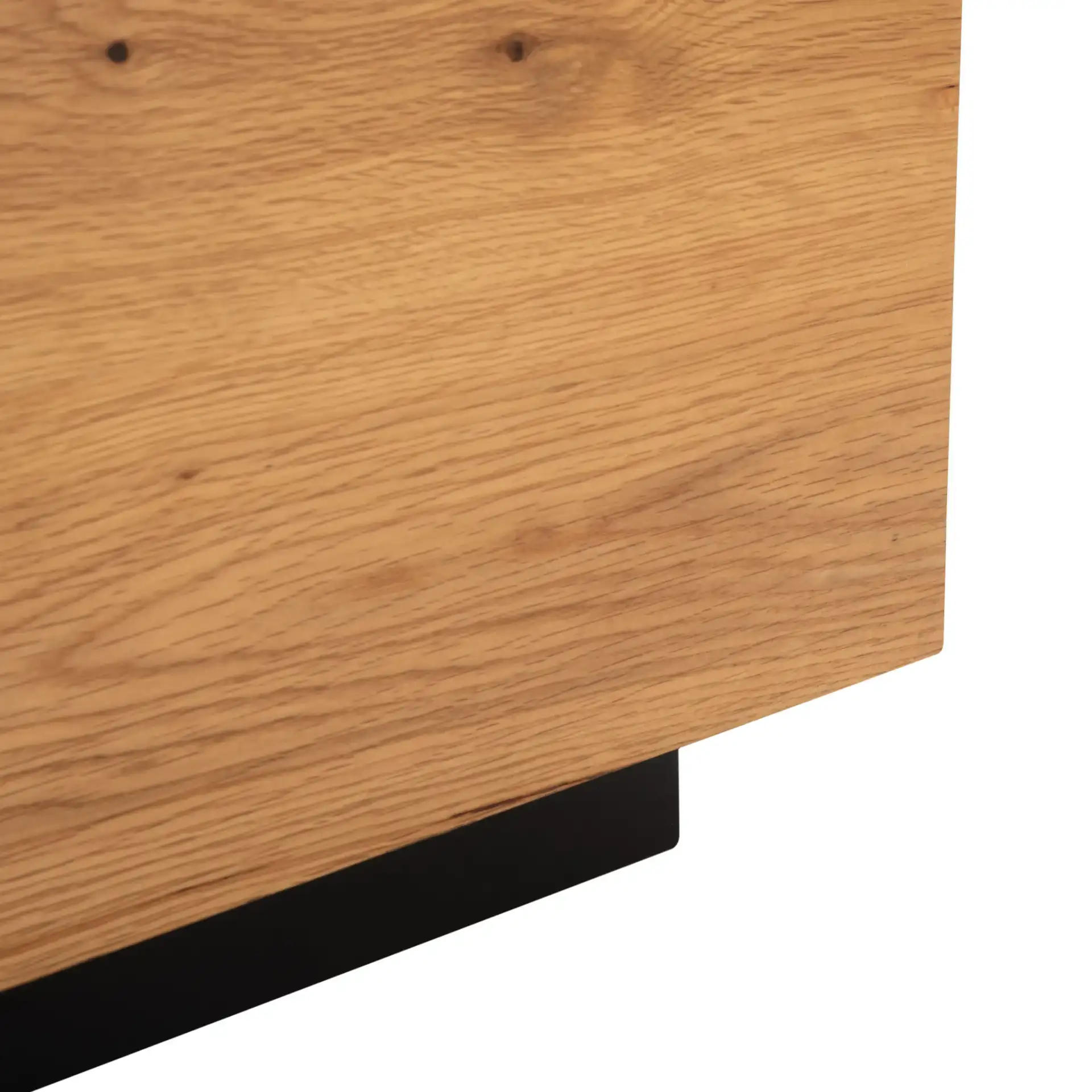 Geraldo Rotating Coffee Table in Oak, detail view