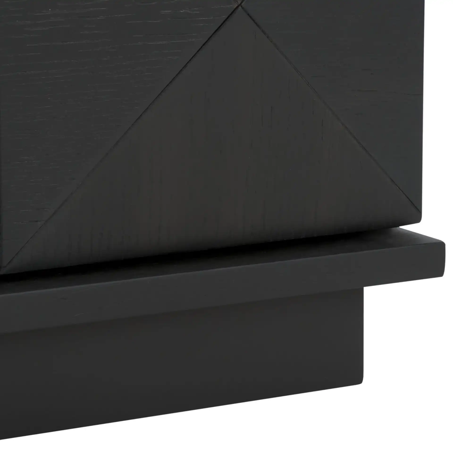 Patty Four-Door Sideboard in Black, detail view