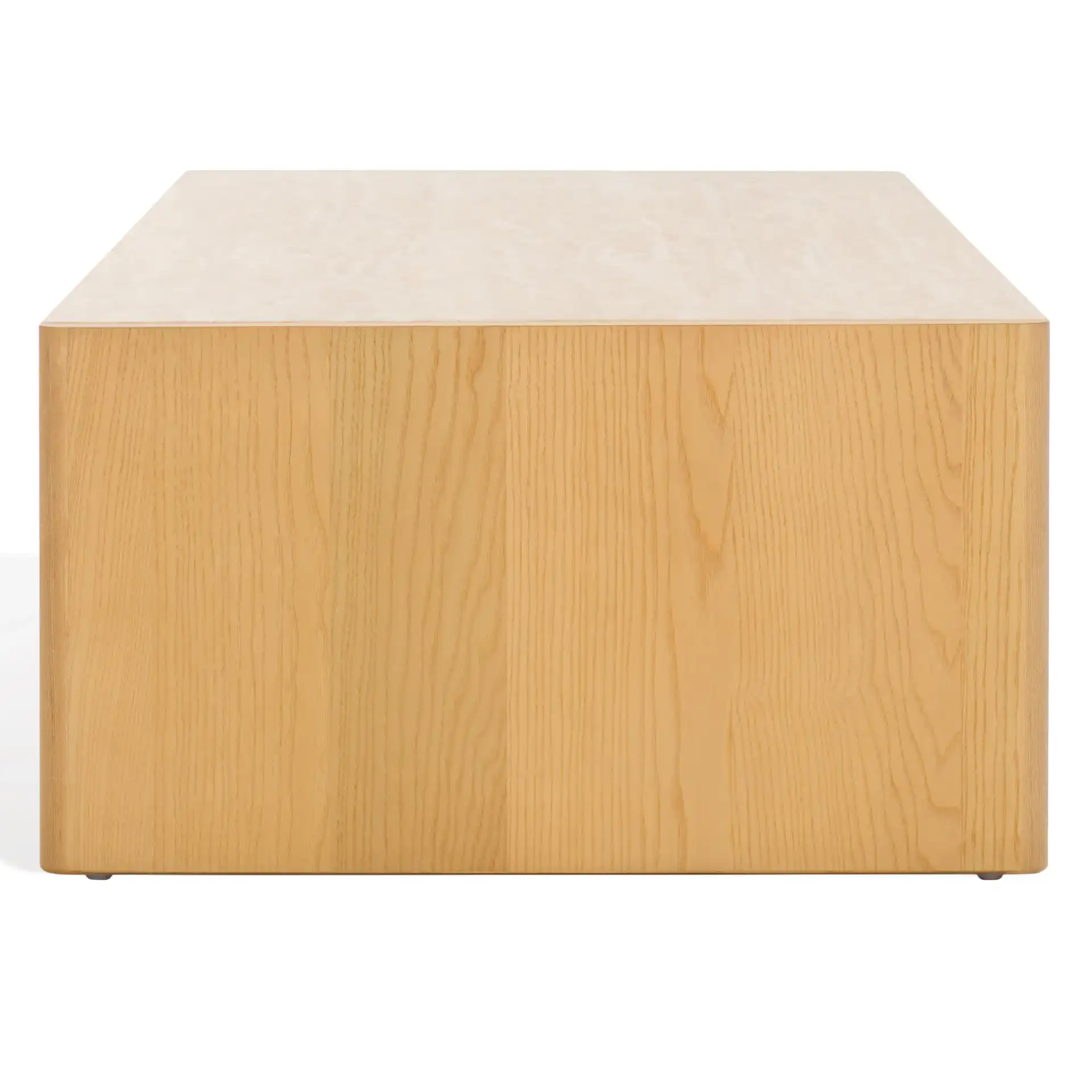 Bellarose Travertine Coffee Table in Natural / Travertine, detail view