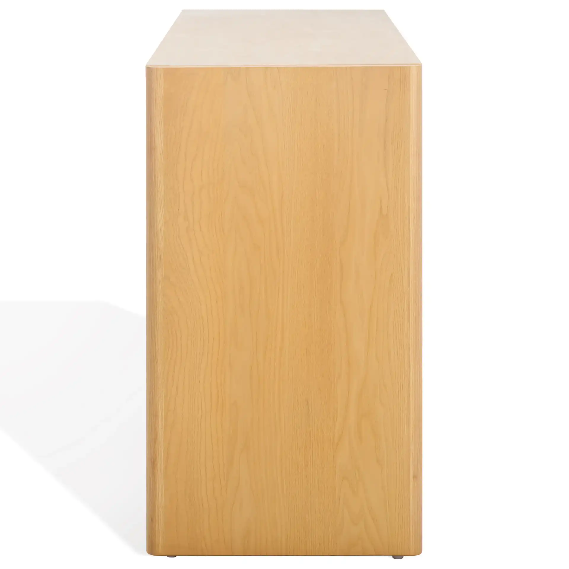 Bellarose Traver Console Table in Natural / Travertine, detail view