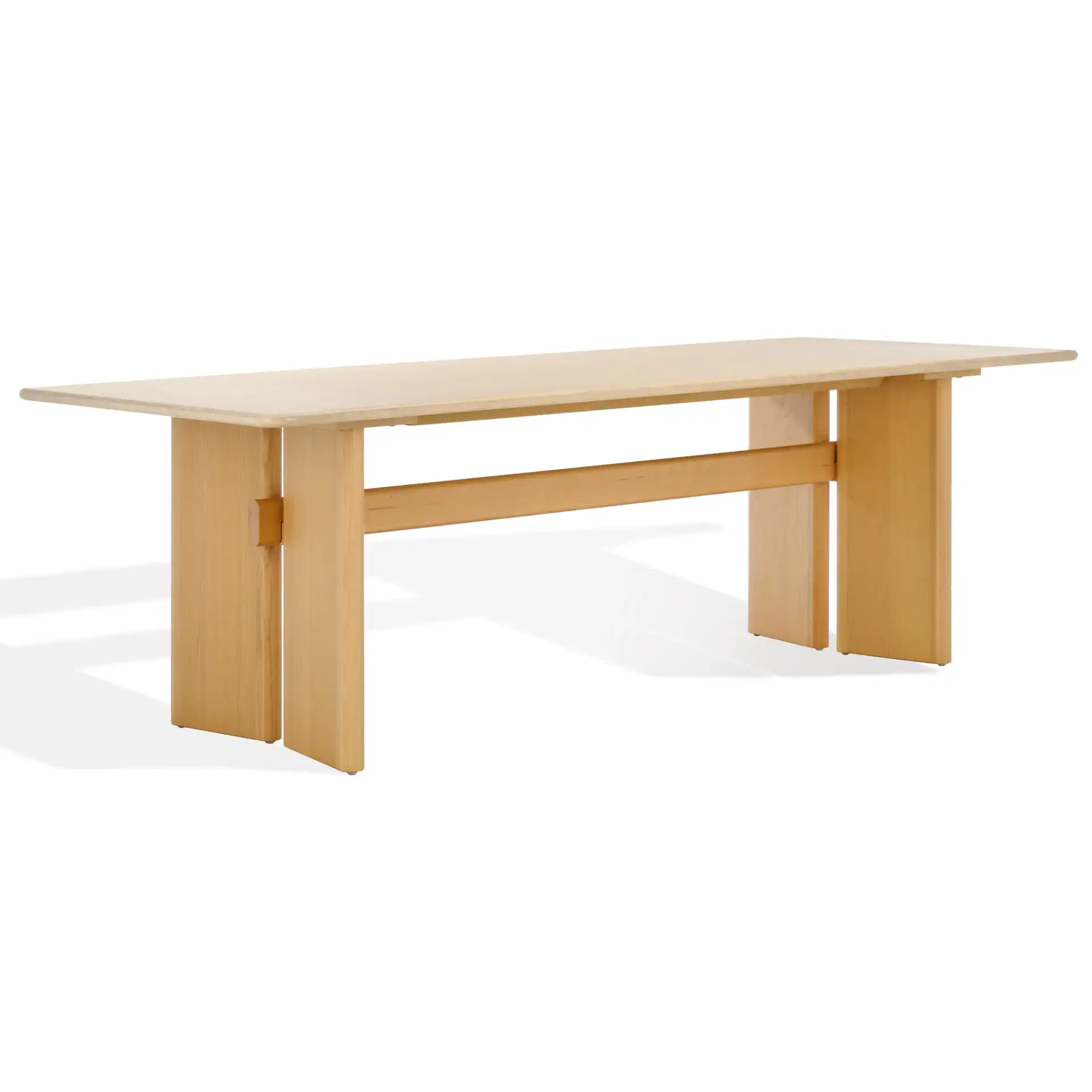 Bellarose Travertine Dining Table in Natural / Travertine, detail view