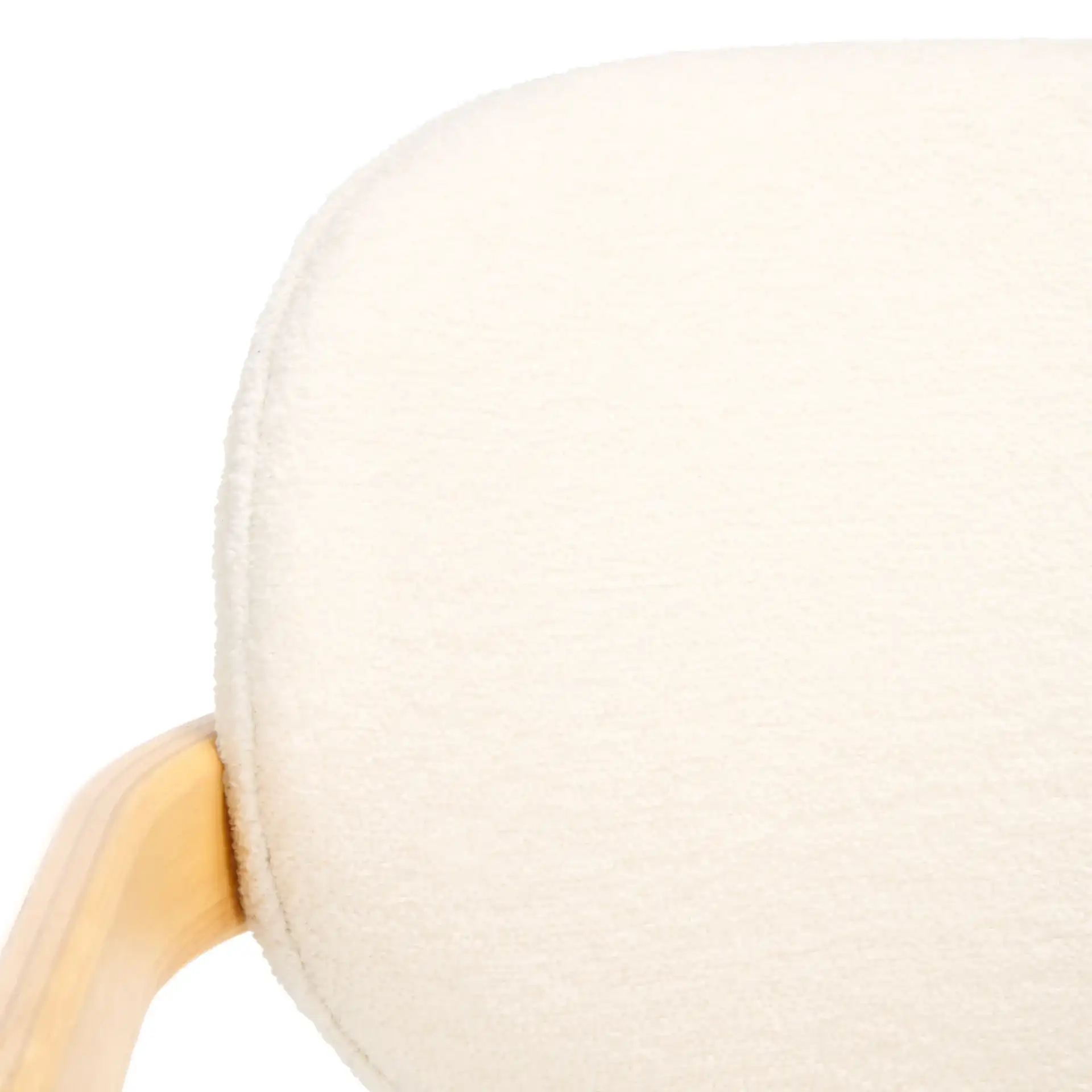 Bellarose Arm Chair in Ivory / Natural in a styled room