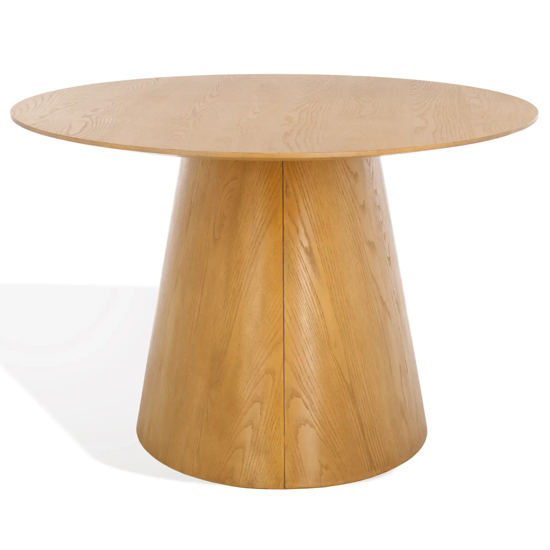 Owyn Oval Wood Dining Table in Natural, detail view
