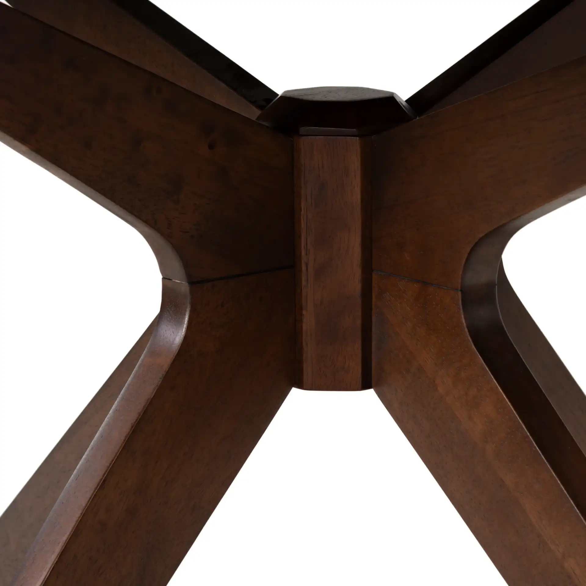 Hawkins Wood Oval Dining Table in Walnut in a styled room