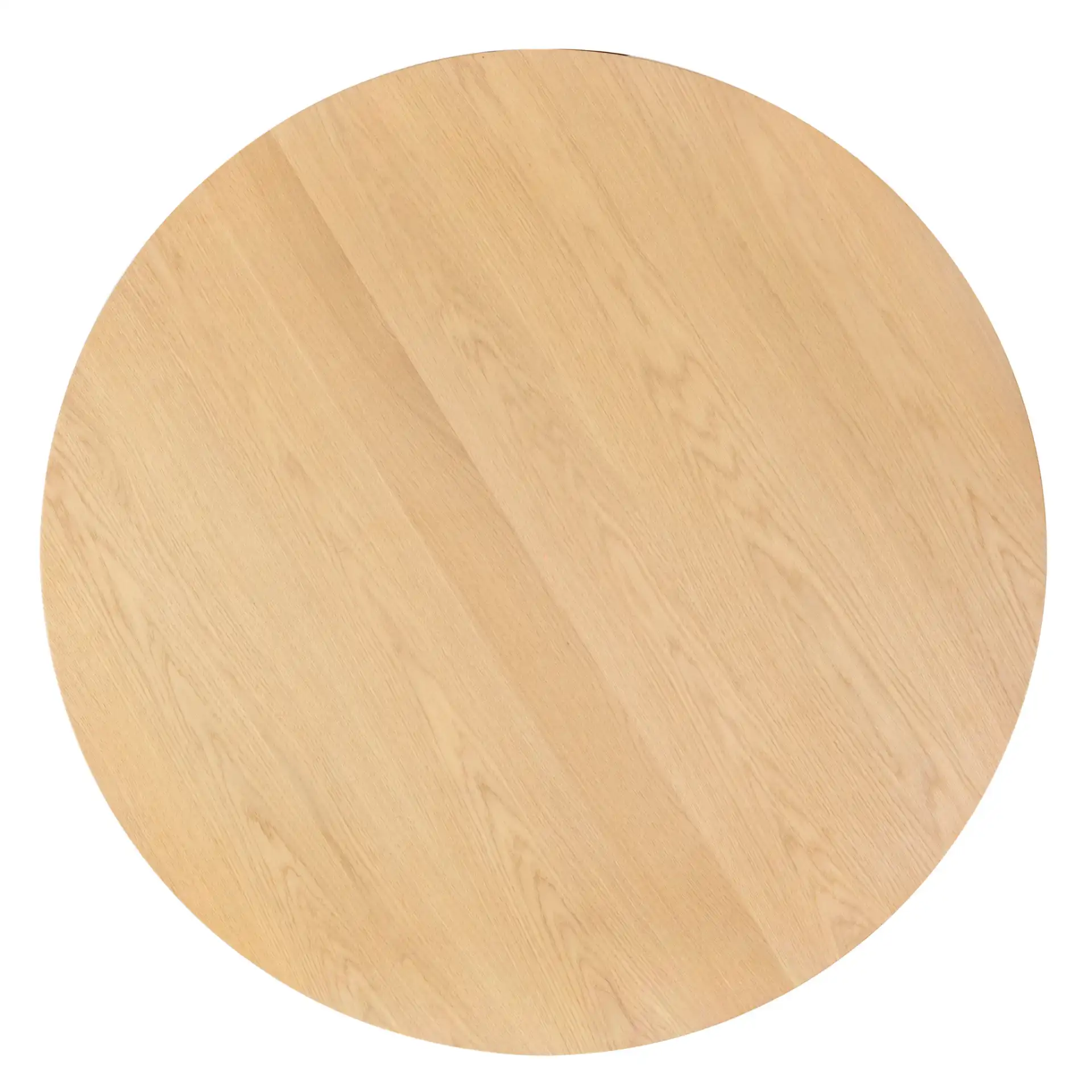 Kathalina Round Wood Dining Table in Black, detail view