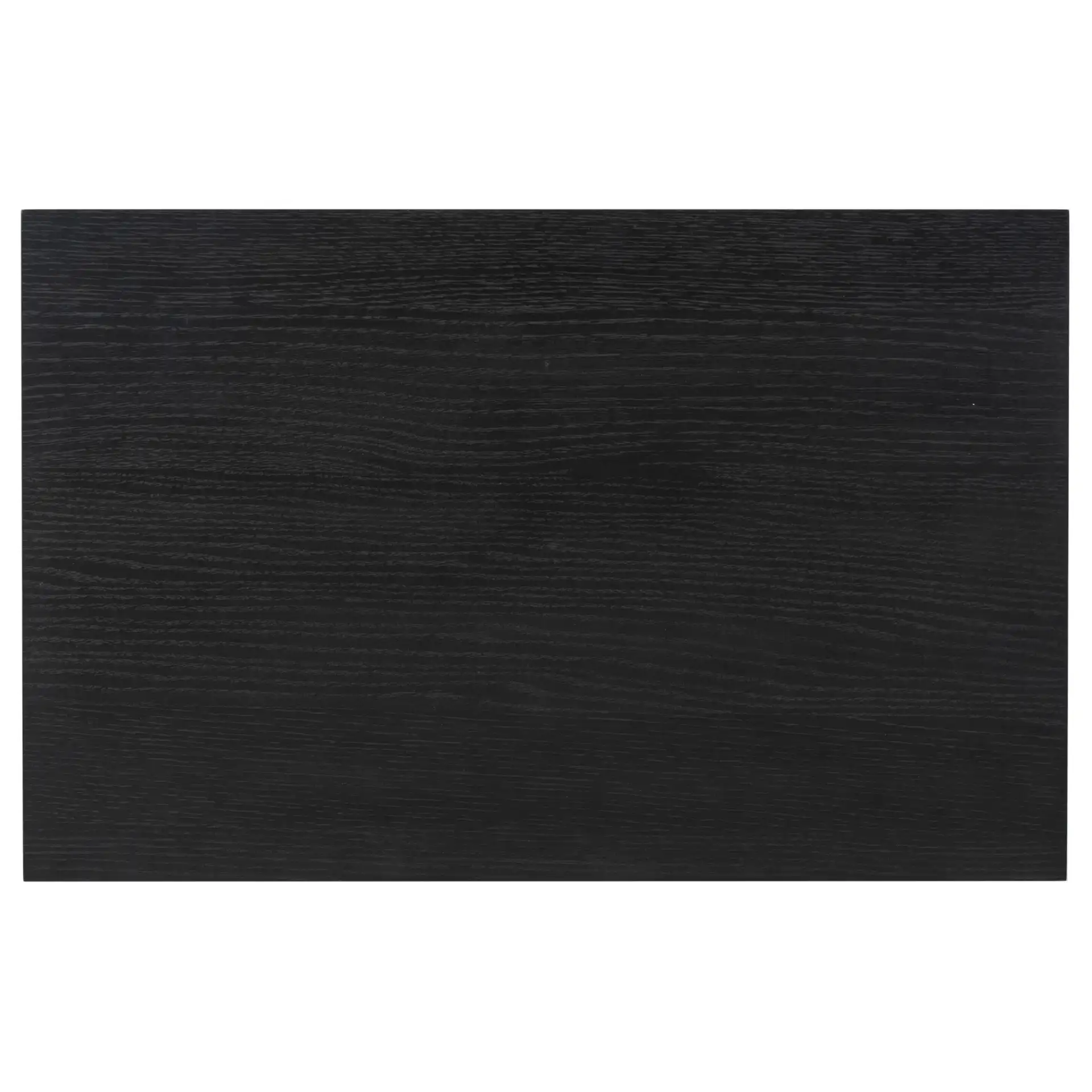 Deziree Wood Two-Drawer Nightstand in Black, detail view