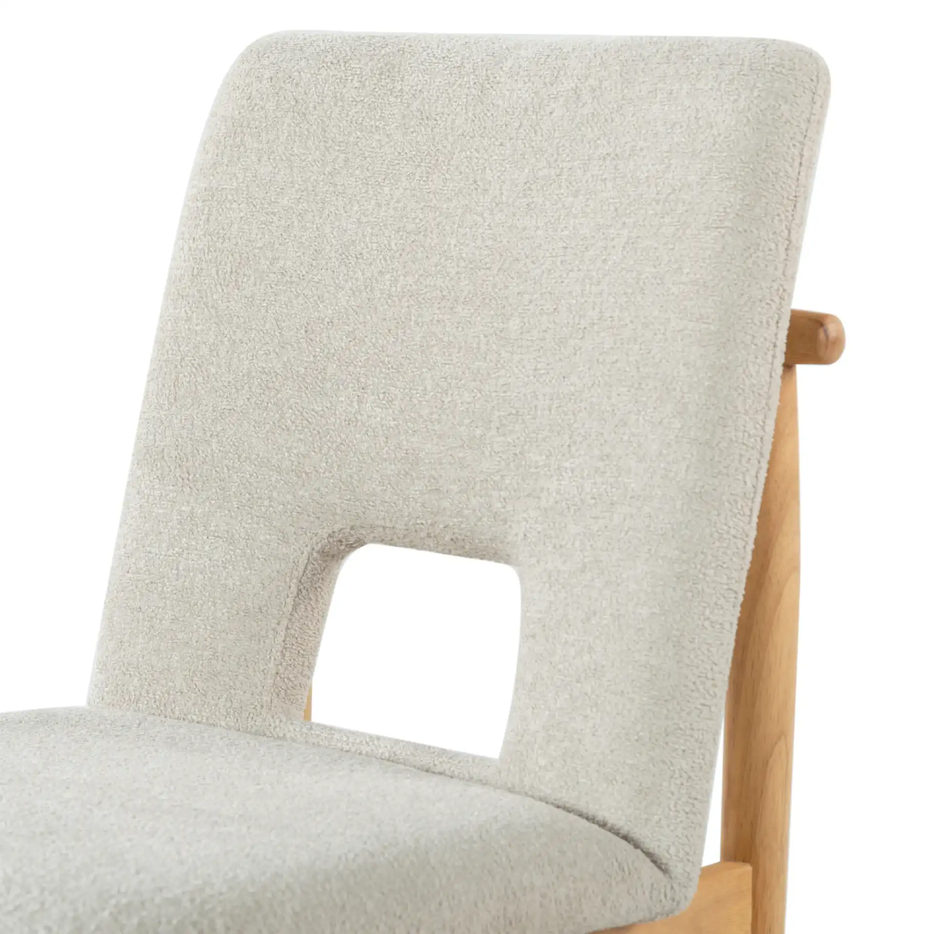 Benjy Dining Chair (Set of 2) in Beige / Natural in a styled room