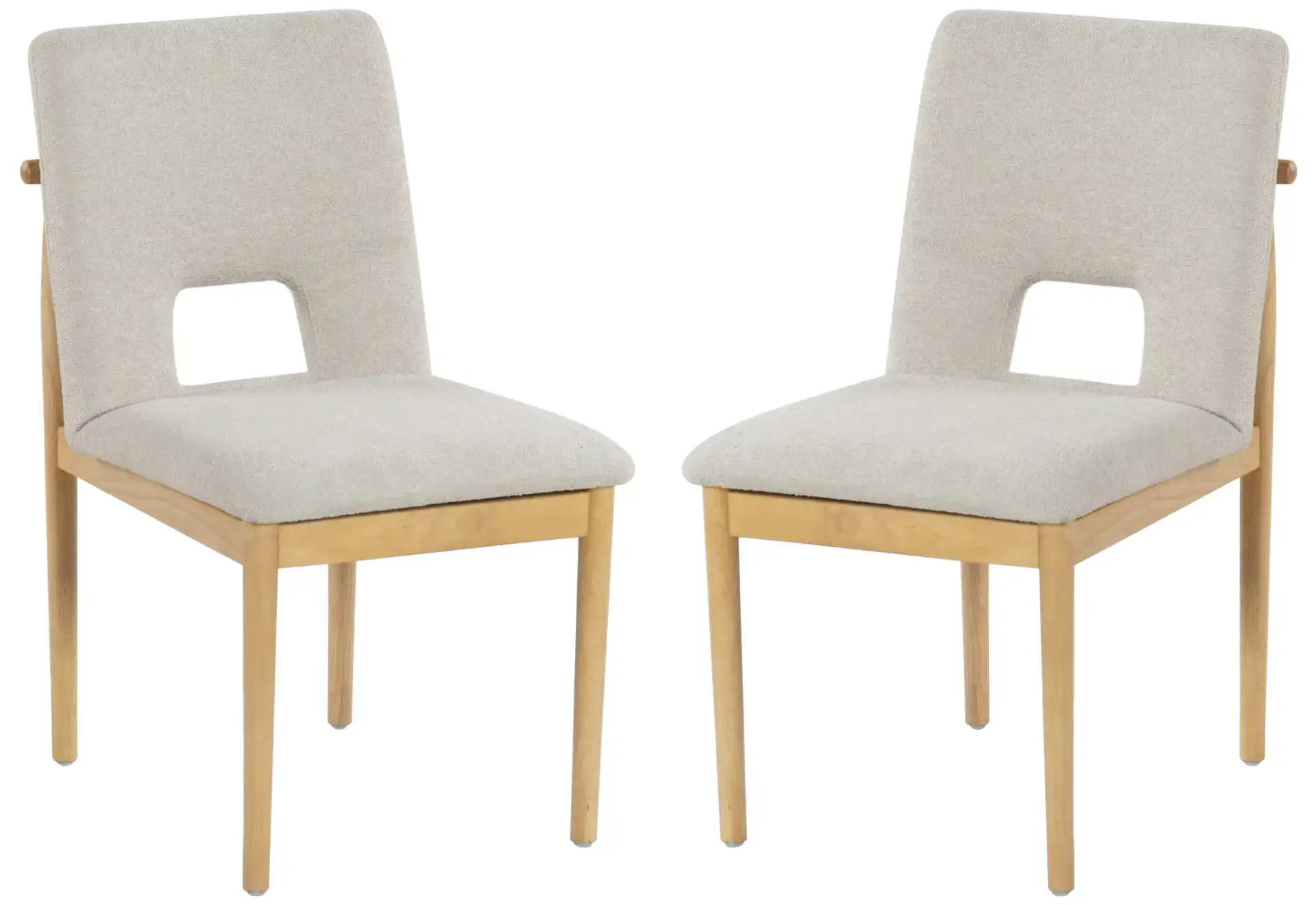 Benjy Dining Chair (Set of 2) in Beige / Natural, detail view