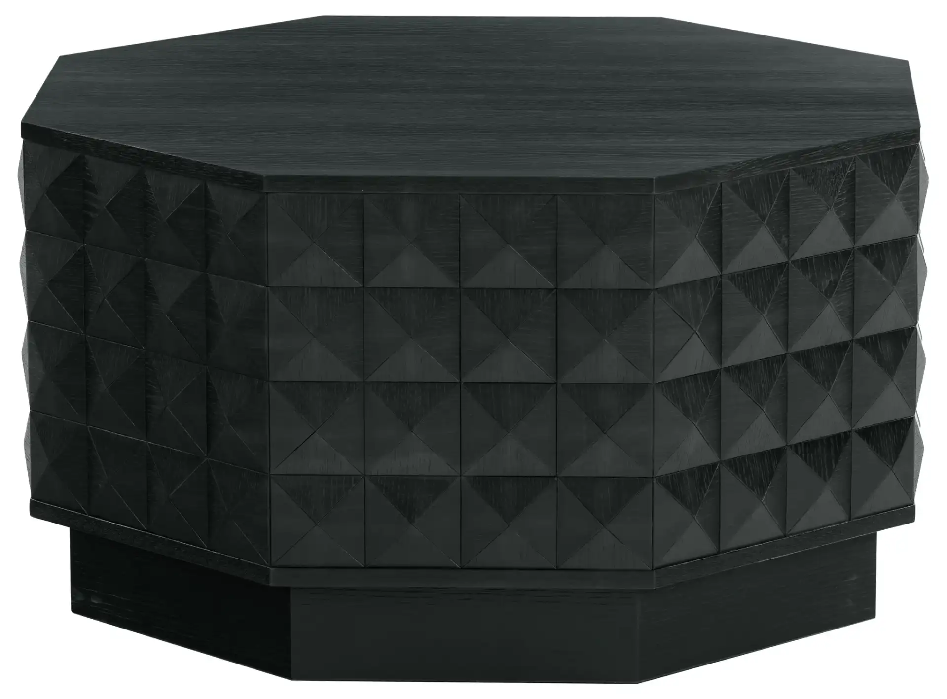 Patty Wood Octagon Coffee Table in Black