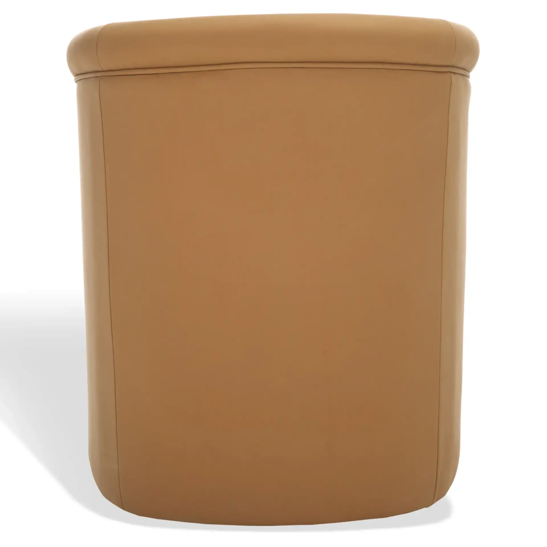 Selina Barrel Back Dining Chair in Brown, detail view