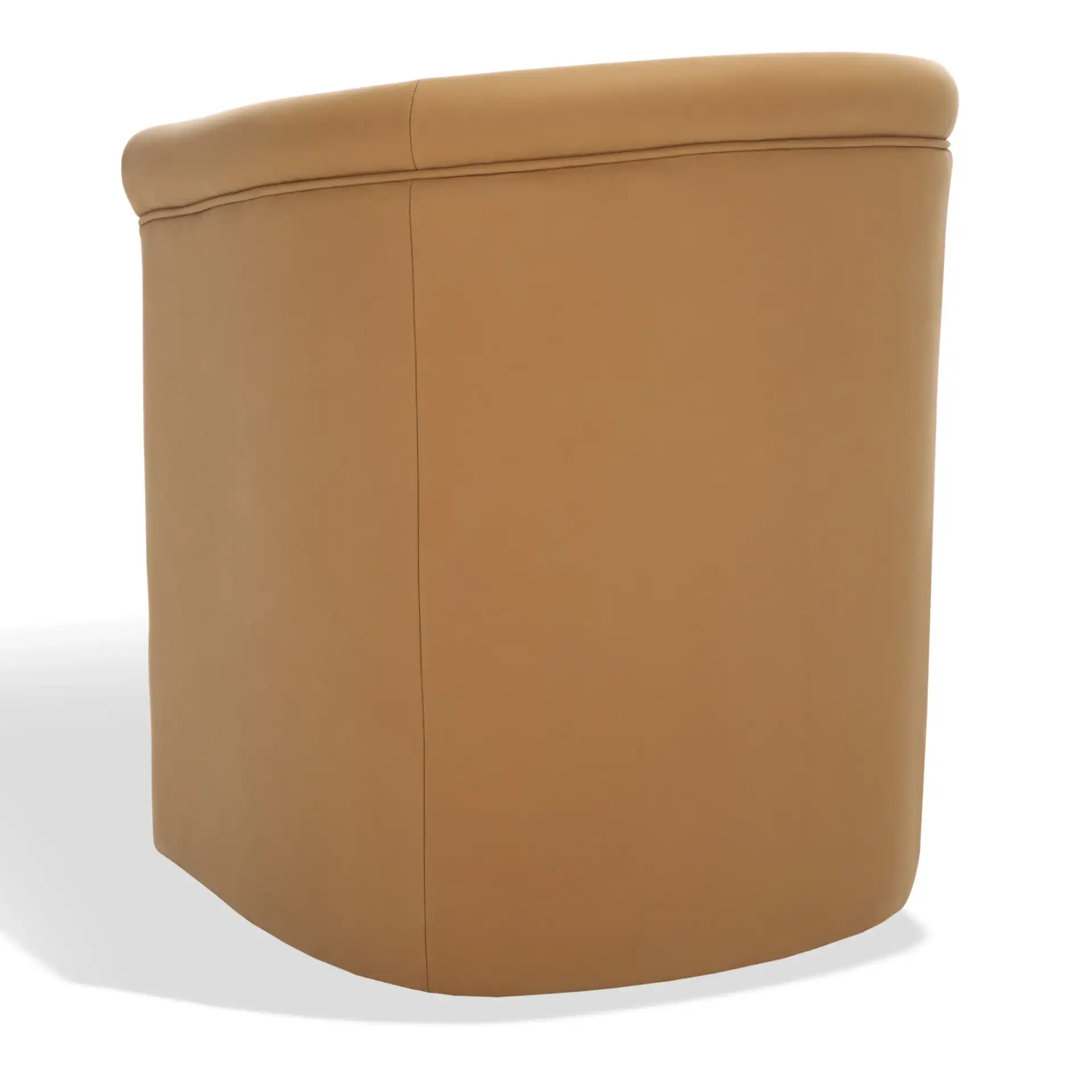 Selina Barrel Back Dining Chair in Brown, detail view