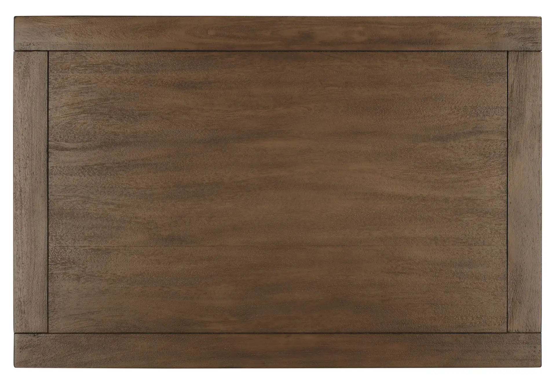 Steve Two-Drawer Wood Nightstand in Brown, detail view