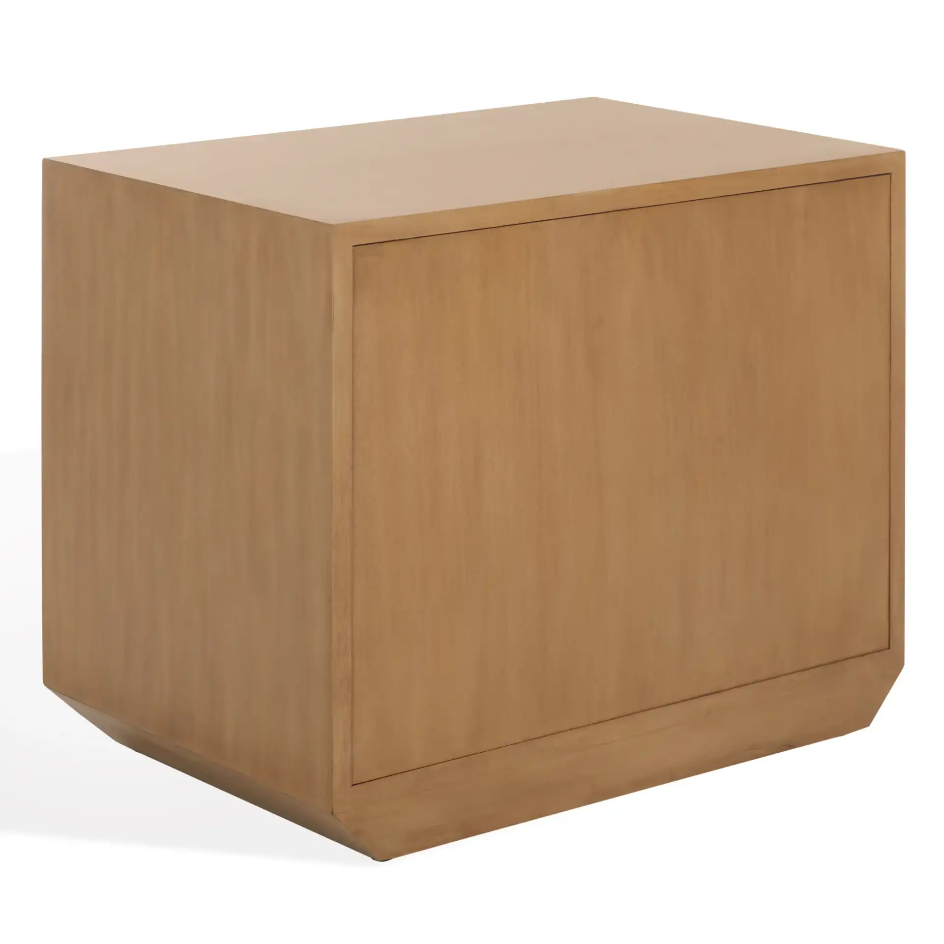 Edalina Two-Drawer Nightstand in Natural / White, detail view