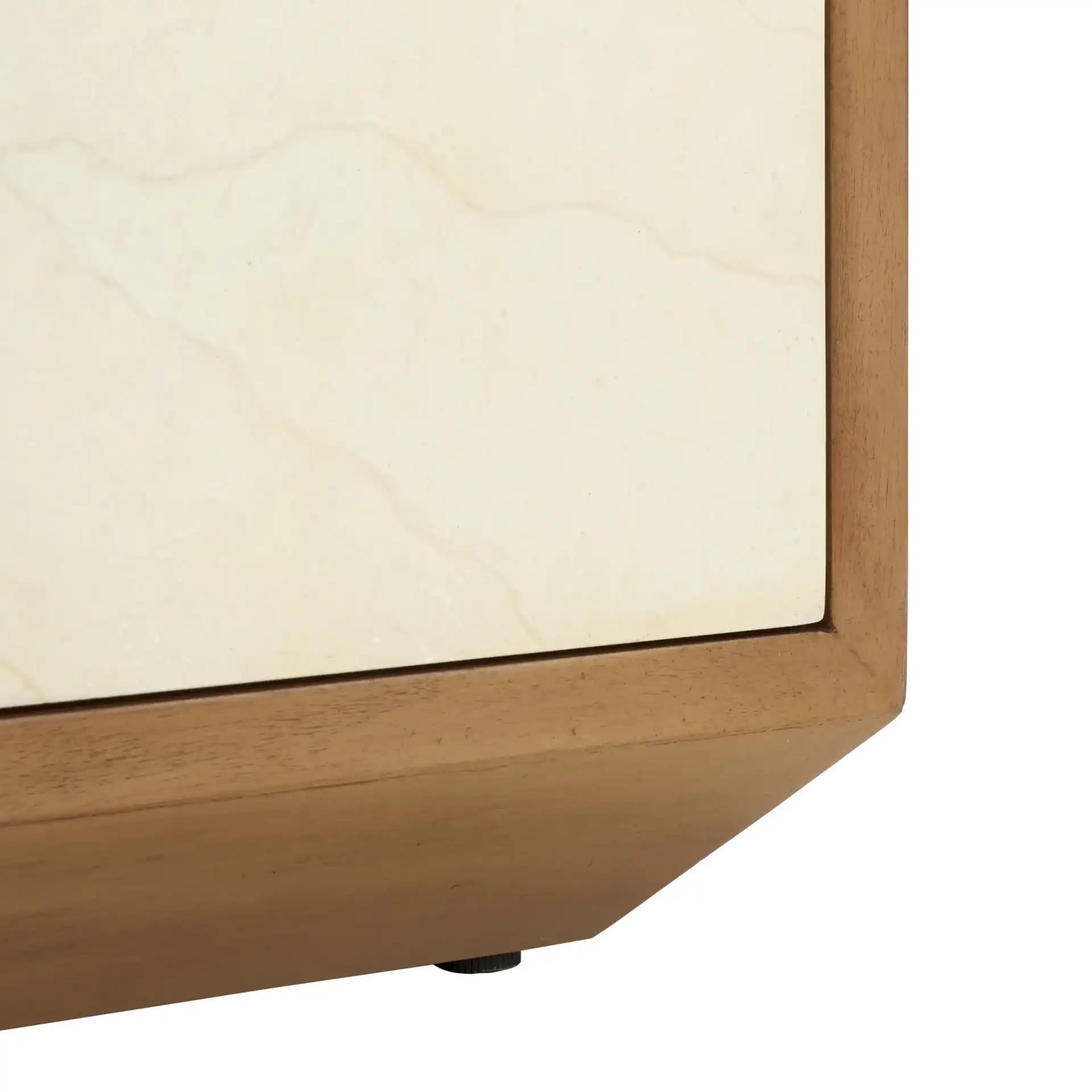 Edalina Two-Drawer Nightstand in Natural / White, detail view