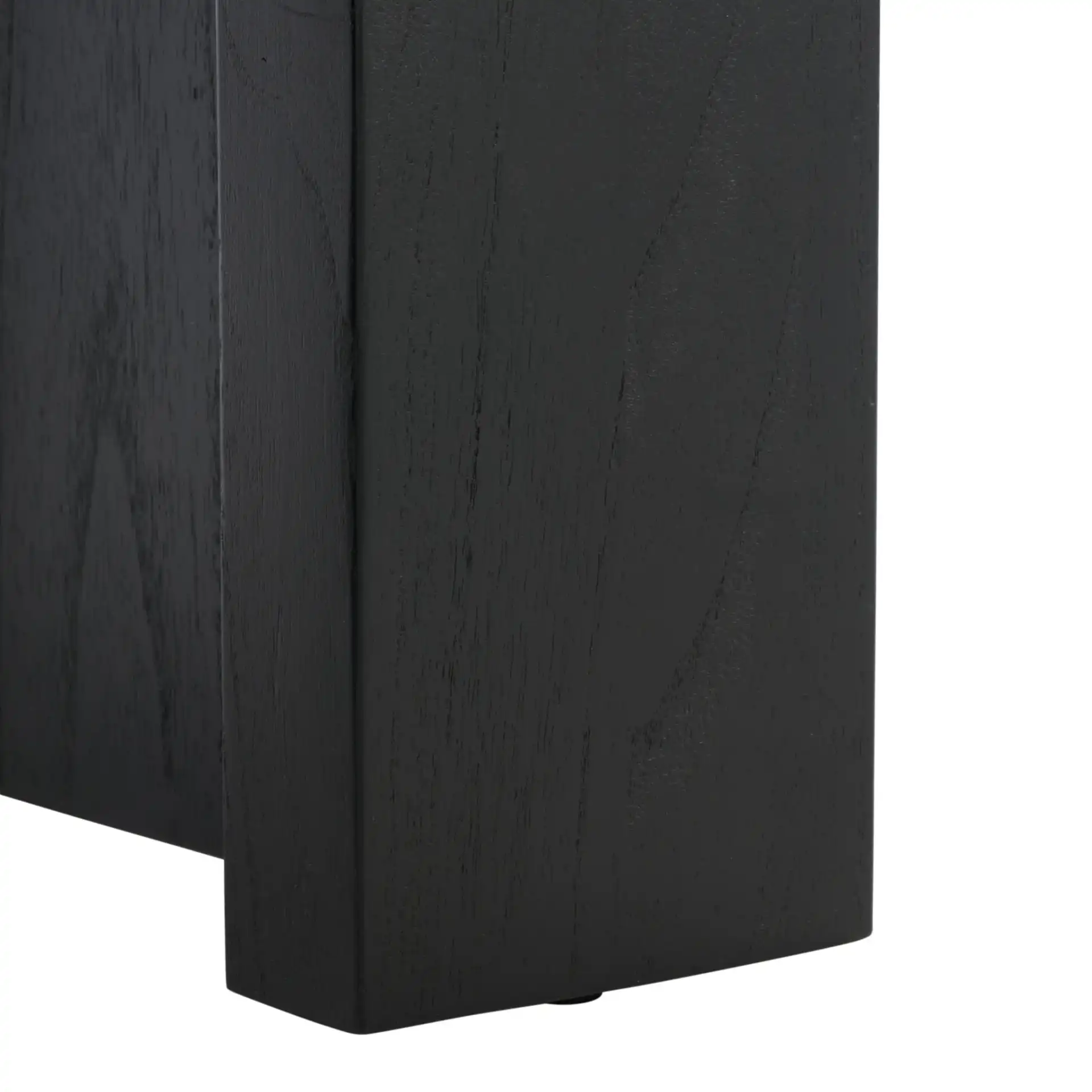 Jessandria Wood Accent Table in Black, detail view