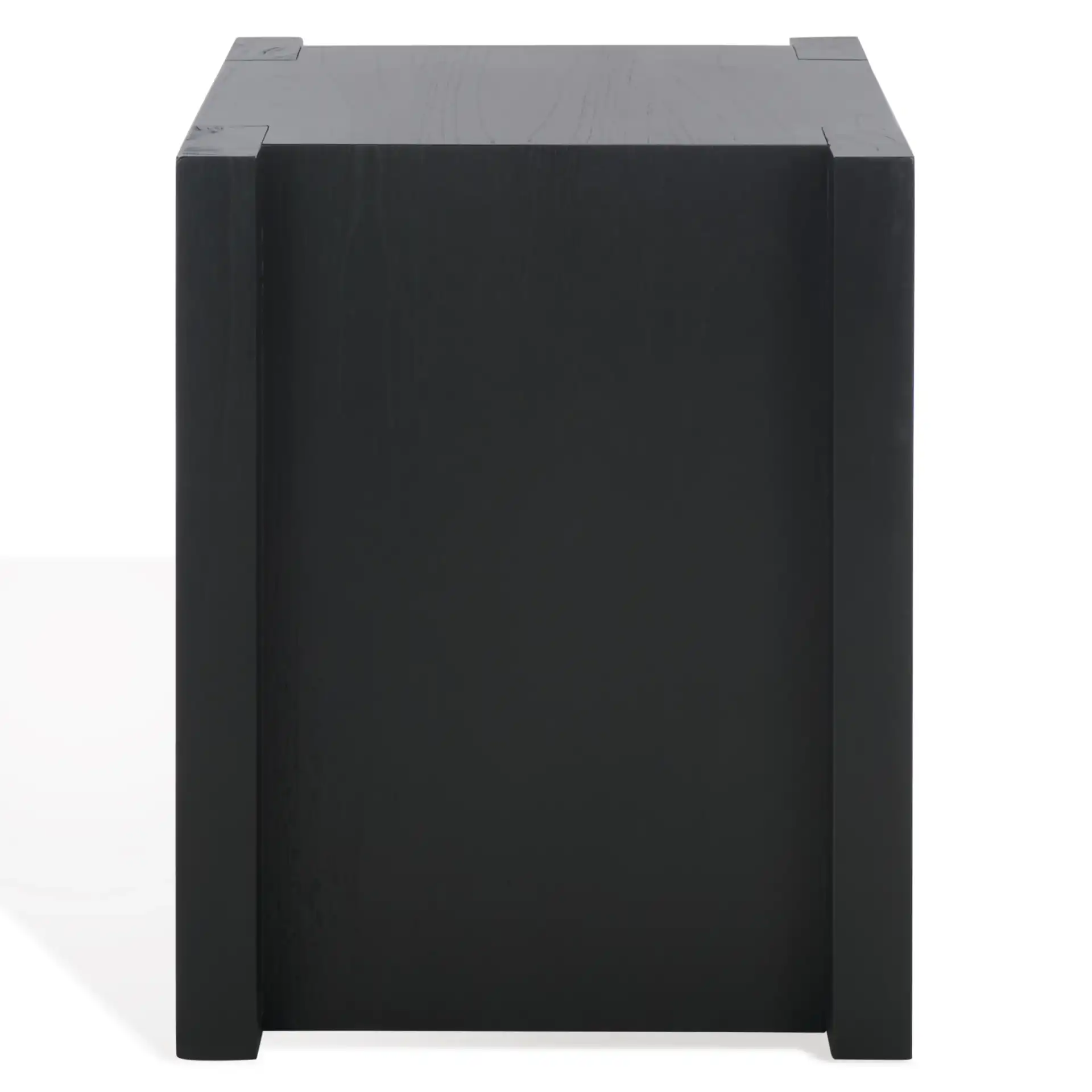 Jessandria Wood Accent Table in Black, detail view