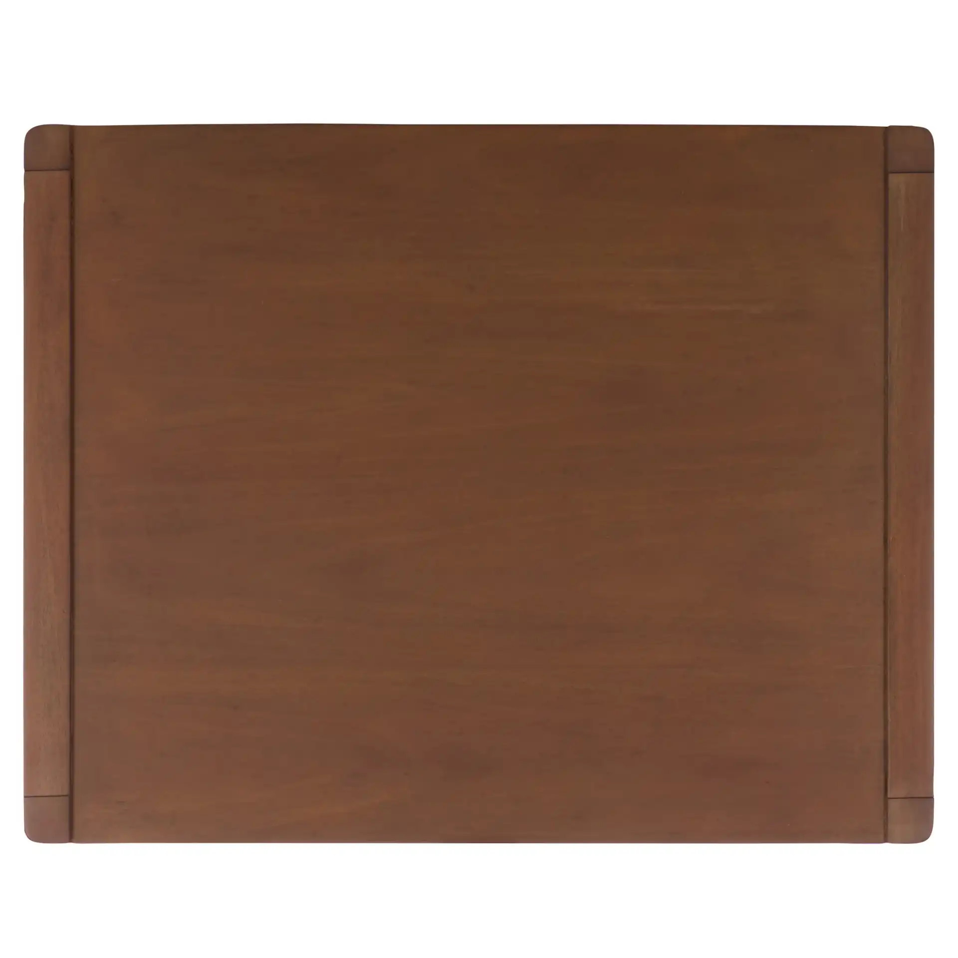 Mayalyn Wood Two-Drawer Nightstand in Walnut / Black, detail view