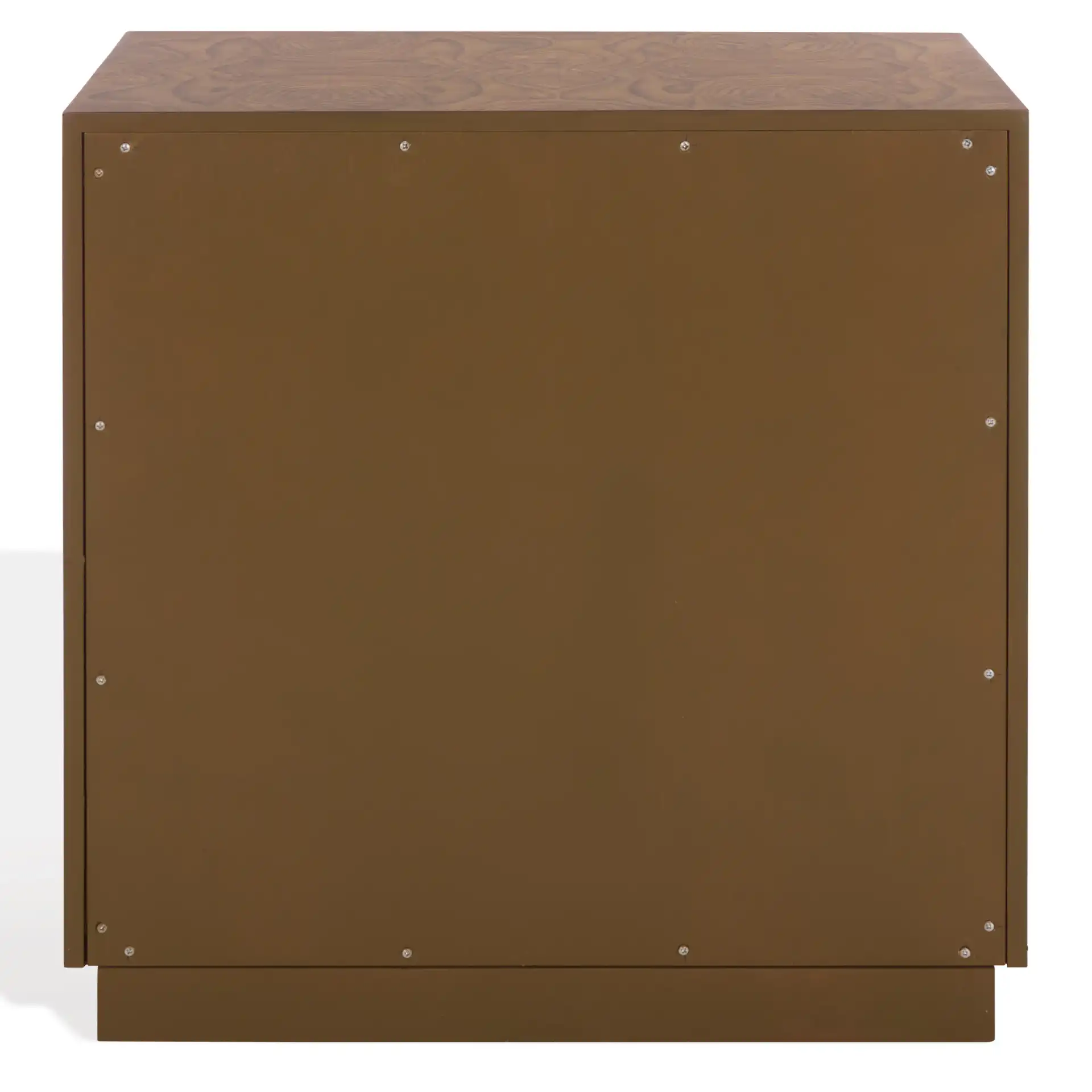 Frankie Burl Two-Drawer Nightstand in Walnut Burl, detail view