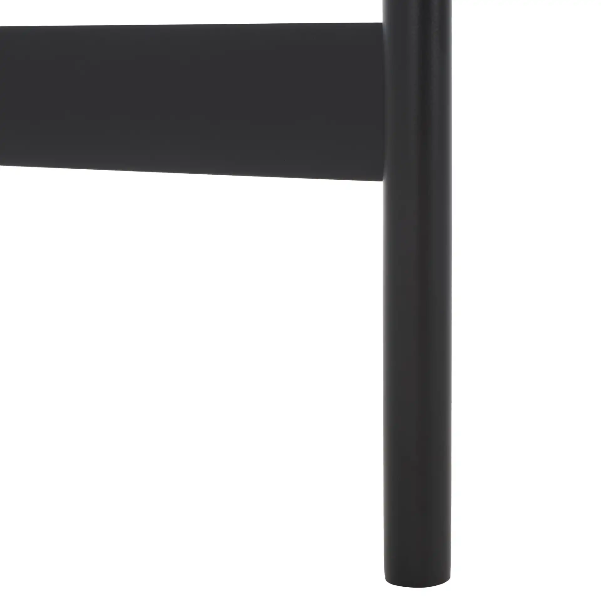 Rozalia Cast Glass Accent Table in Black / Clear, detail view