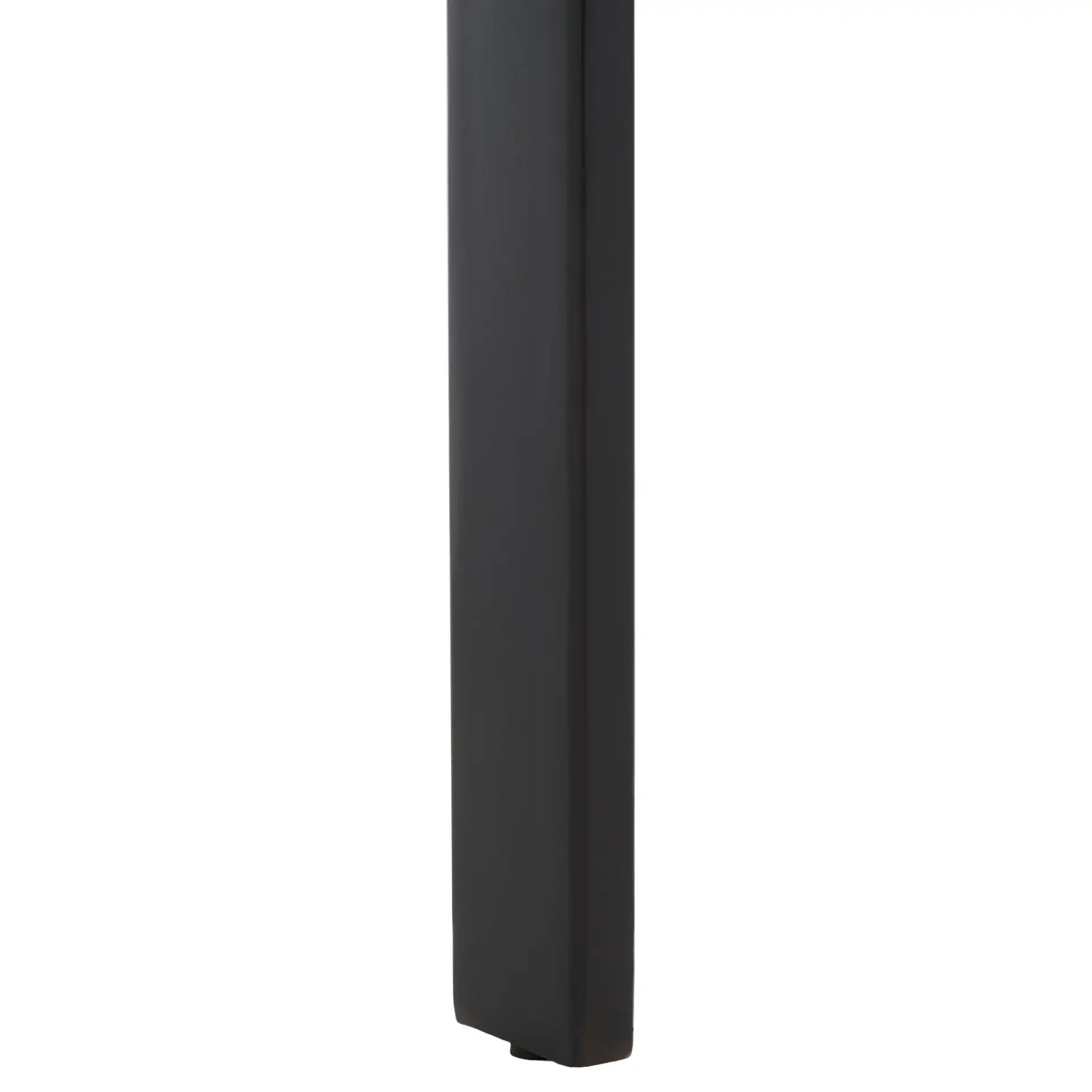 Seymour Cast Glass Accent Table in Black / Clear, detail view