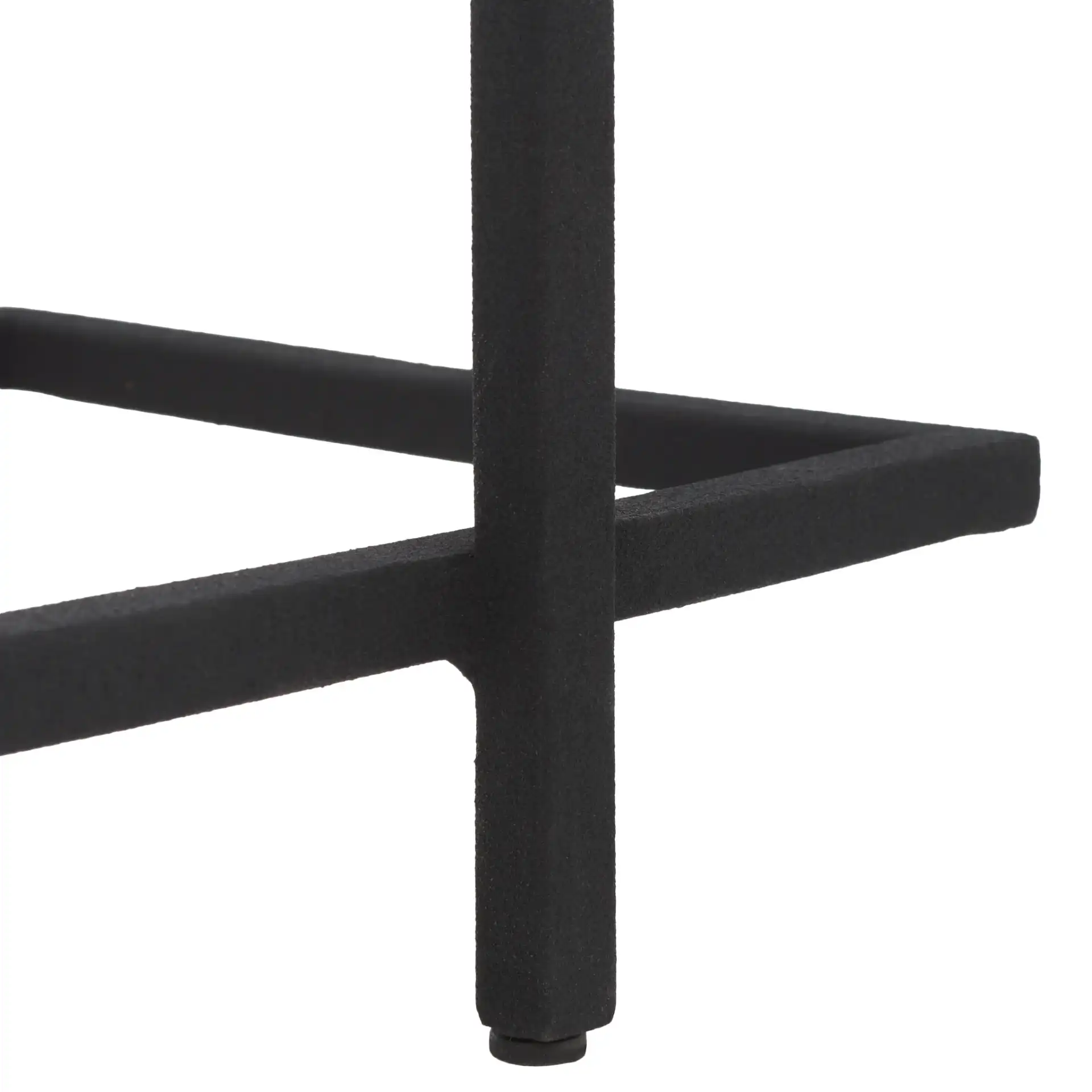Giabelle Cast Glass Drink Table in Black / Clear, detail view