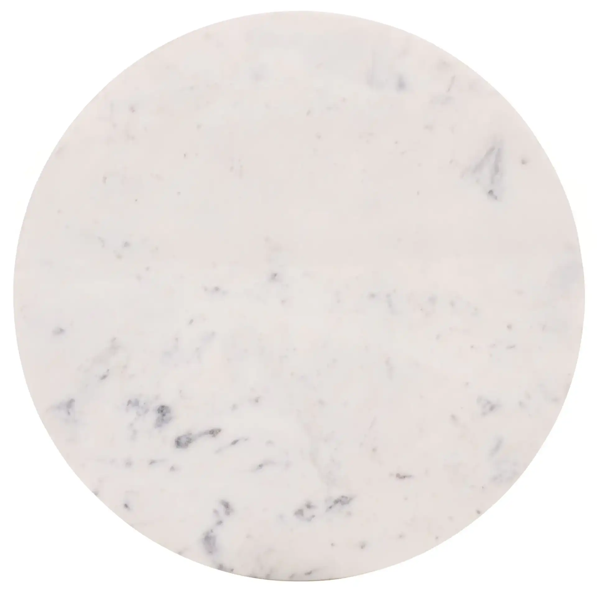 Branxton Marble Top Accent Table in Brass / White, detail view