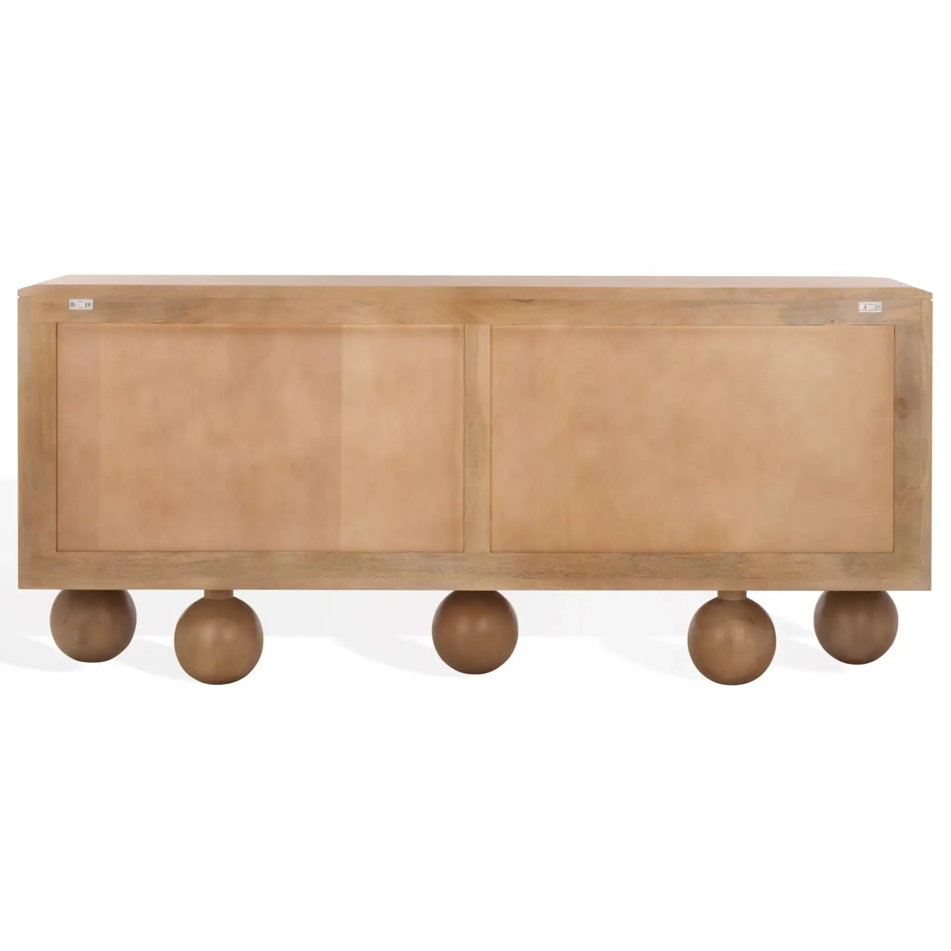 Tuckerman Four-Door Wood Sideboard in Natural, detail view