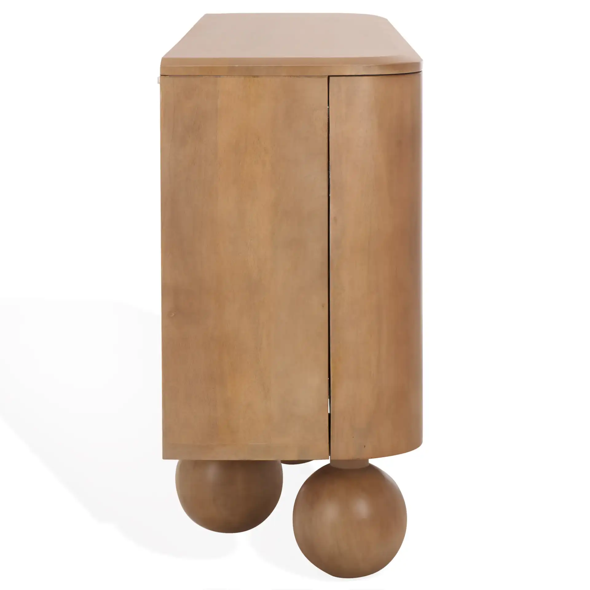 Tuckerman Four-Door Wood Sideboard in Natural, detail view