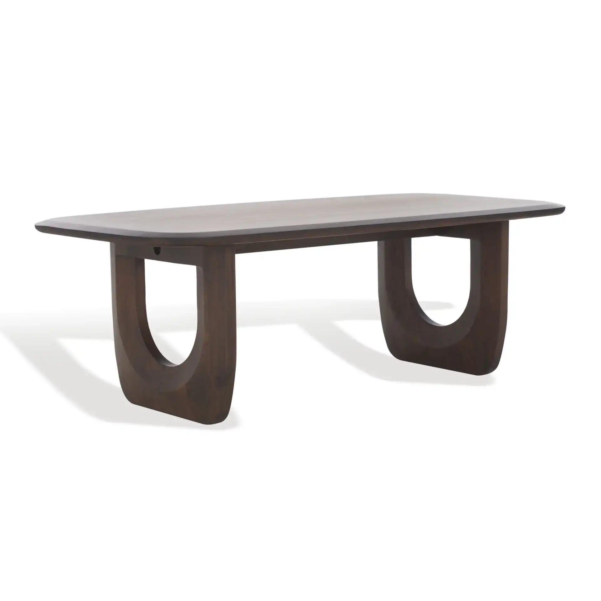 Cassiette Wood Coffee Table in Walnut, detail view