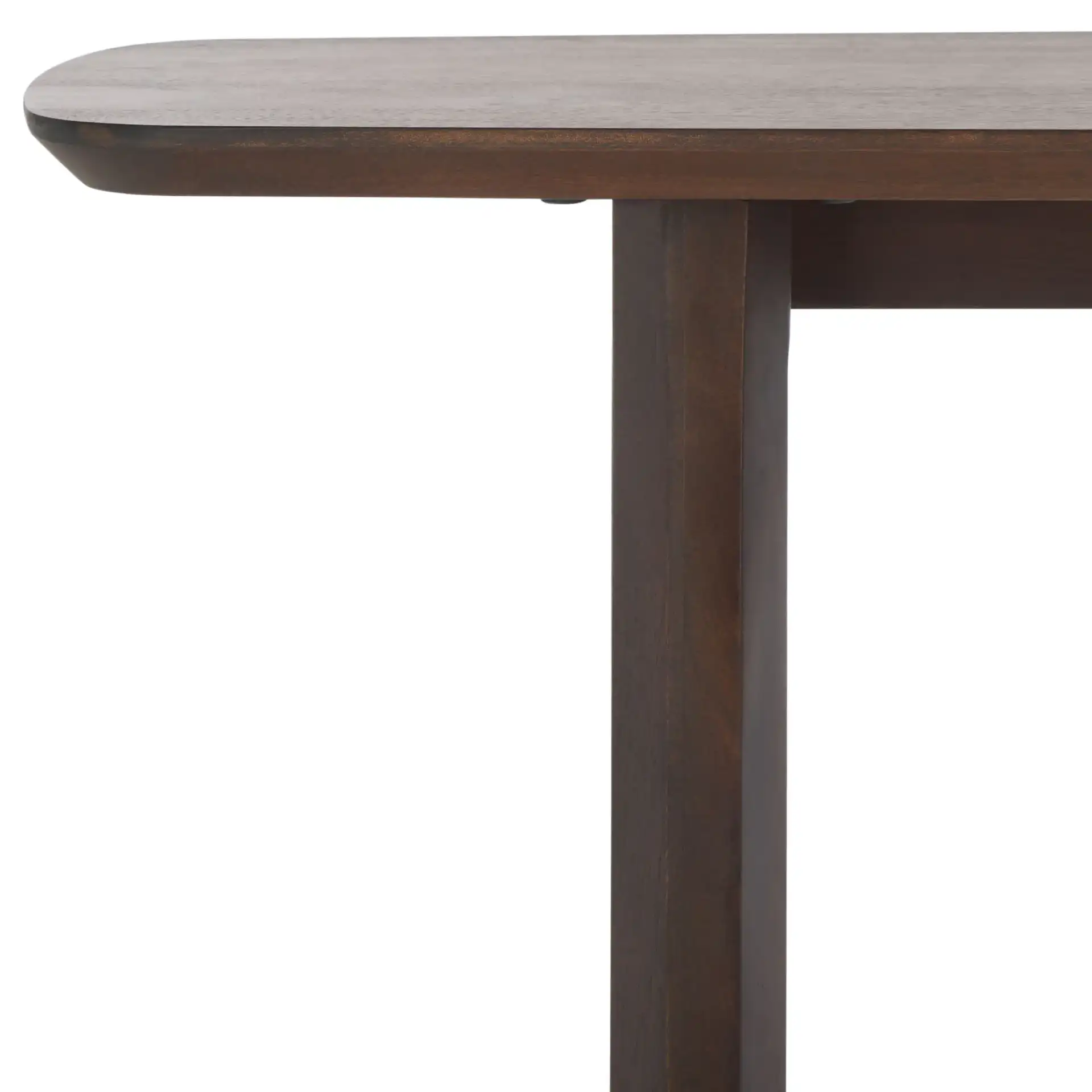 Cassiette Wood Console Table in Walnut in a styled room