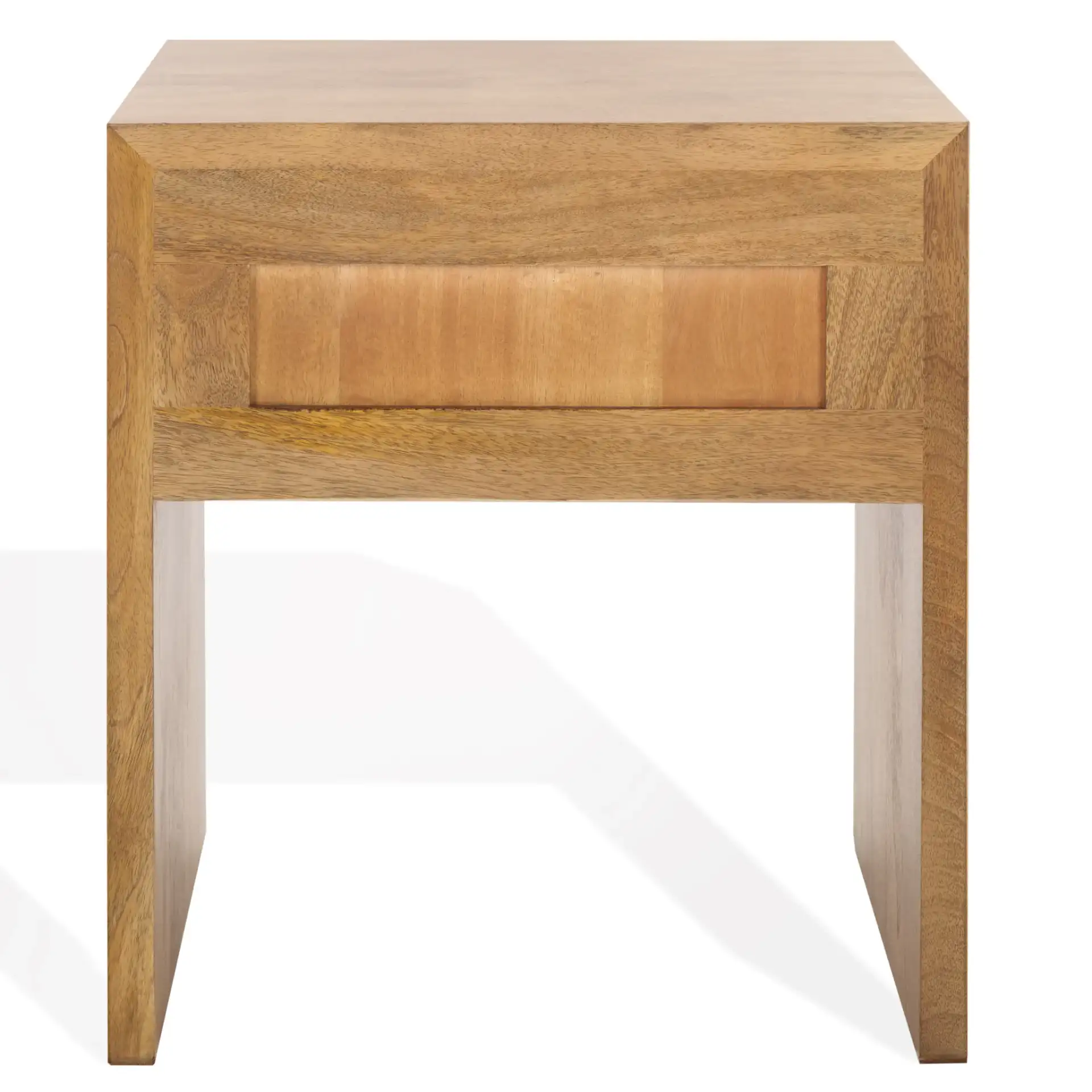Grigorio One-Drawer Nightstand in Brown, detail view