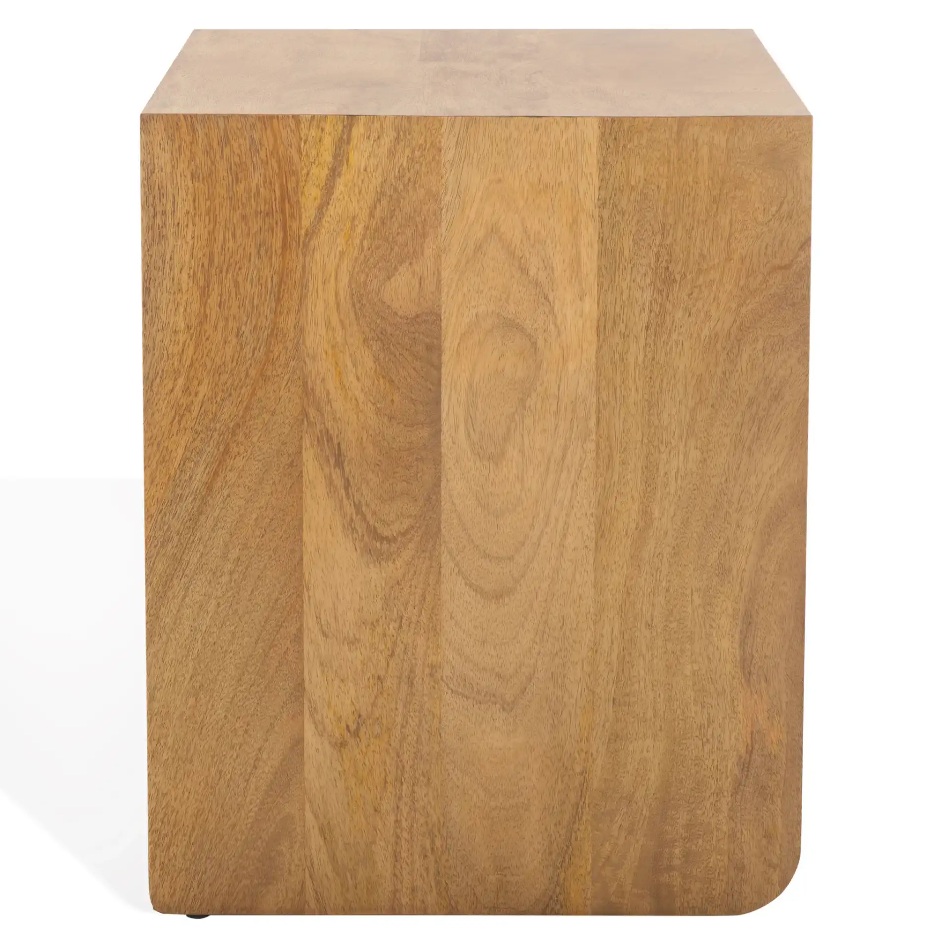 Grigorio One-Drawer Nightstand in Brown, detail view