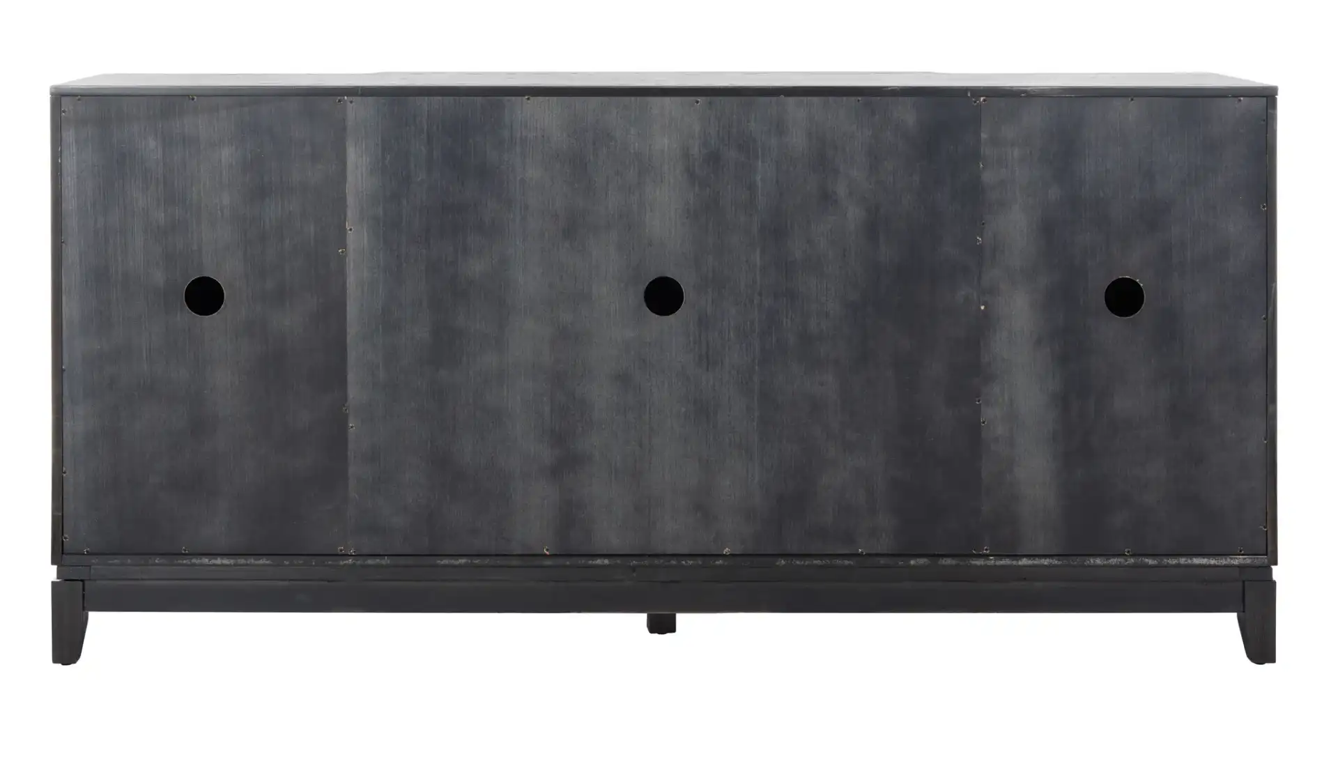 Madeleine Mirrored Sideboard in Black, detail view
