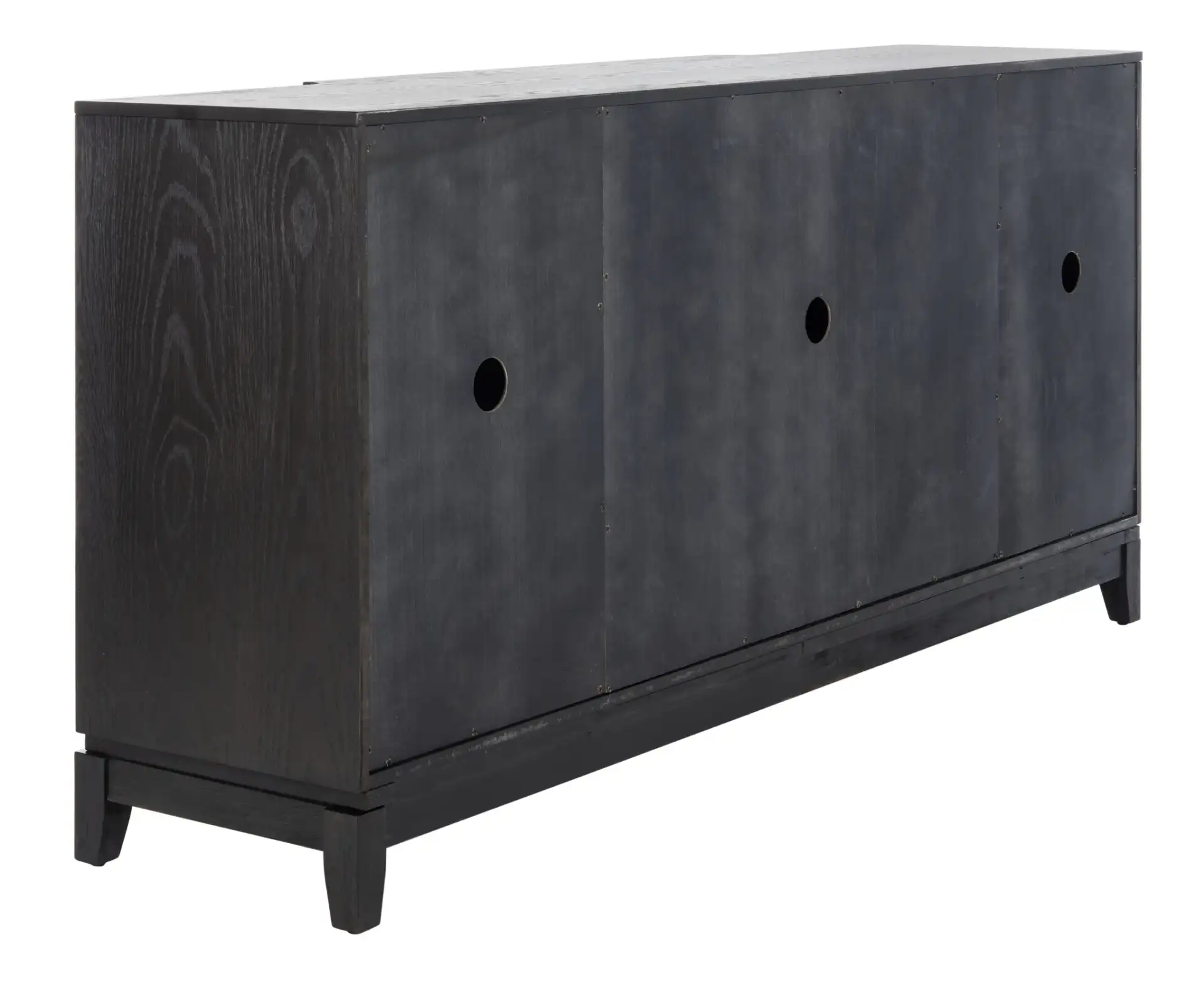 Madeleine Mirrored Sideboard in Black, detail view