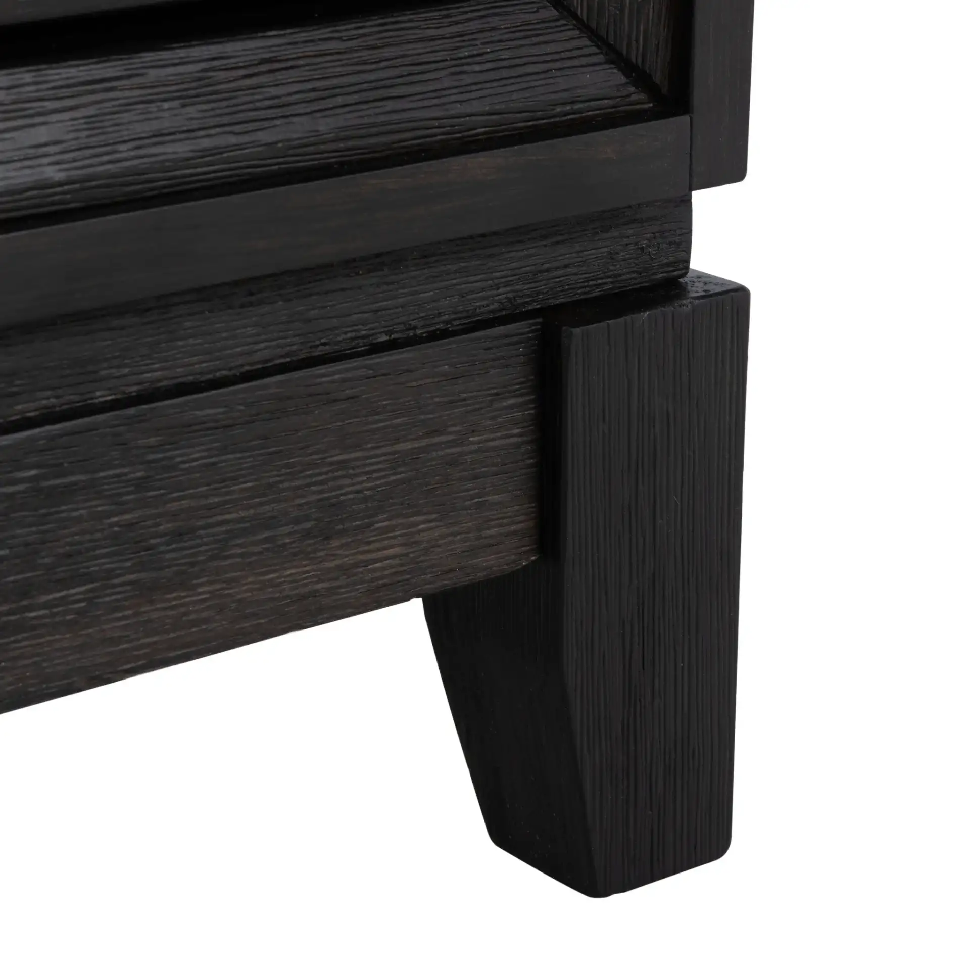 Madeleine Mirrored Sideboard in Black, detail view