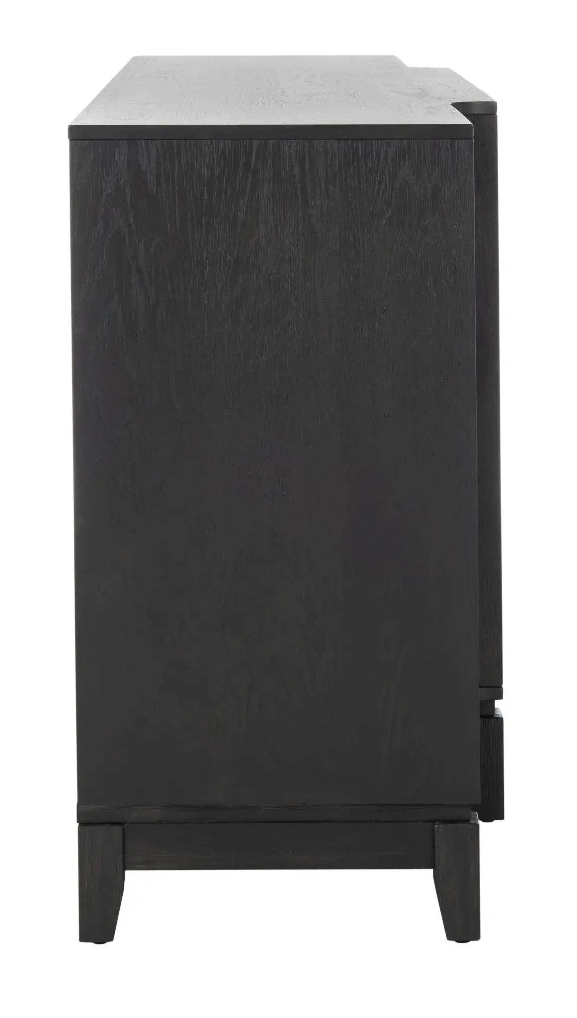 Madeleine Mirrored Sideboard in Black, detail view