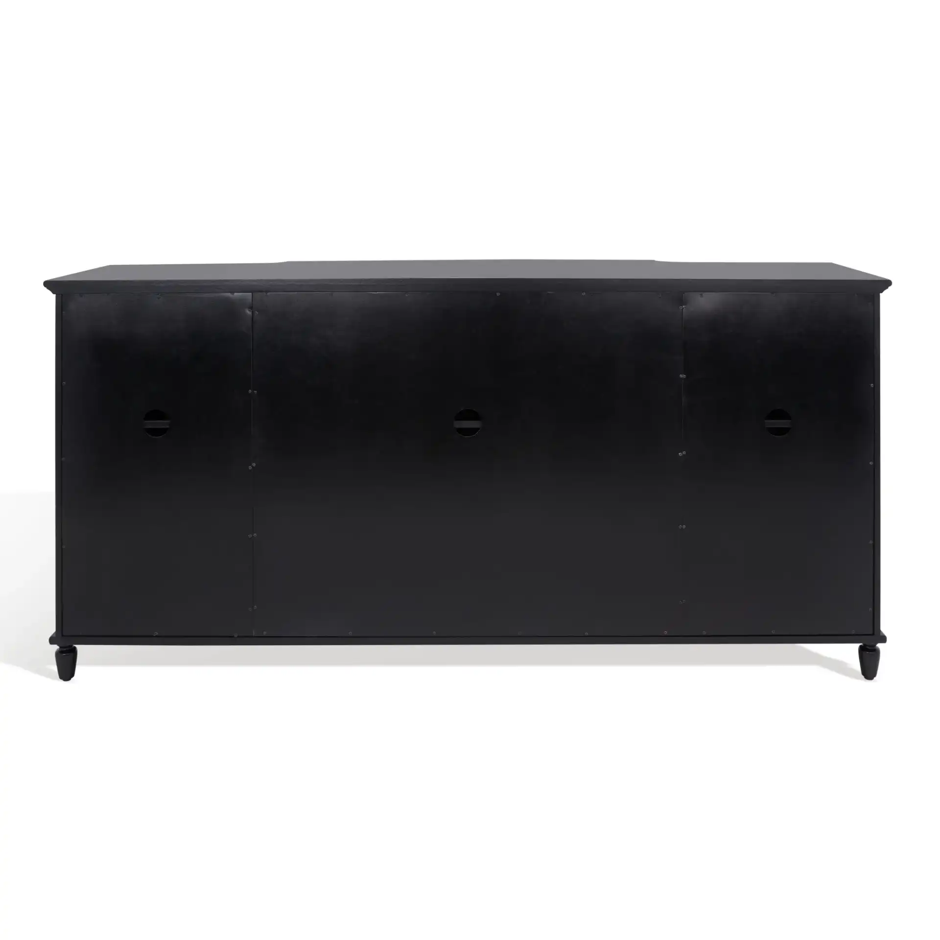 Juliette Mirrored Sideboard in Black, detail view
