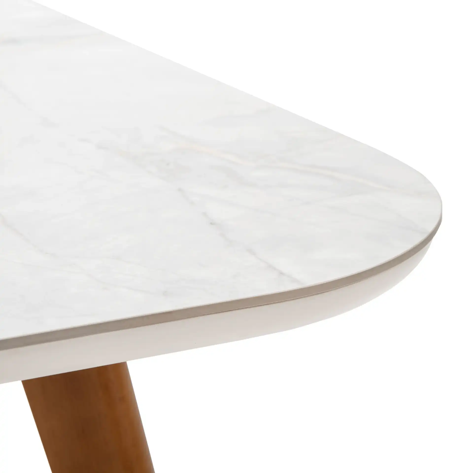 Maximus Rectangle Dining Table in White in a styled room