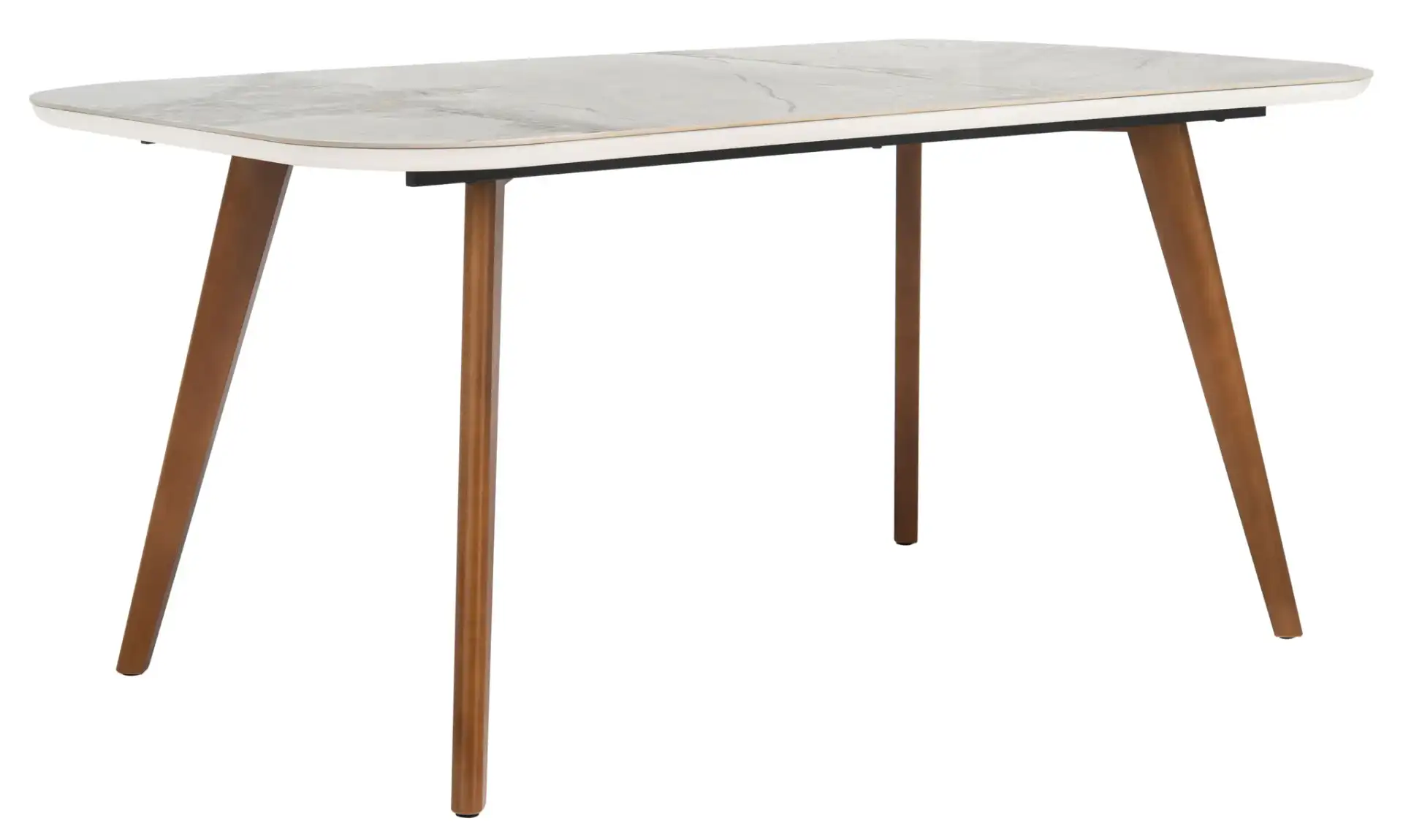 Maximus Rectangle Dining Table in White, detail view