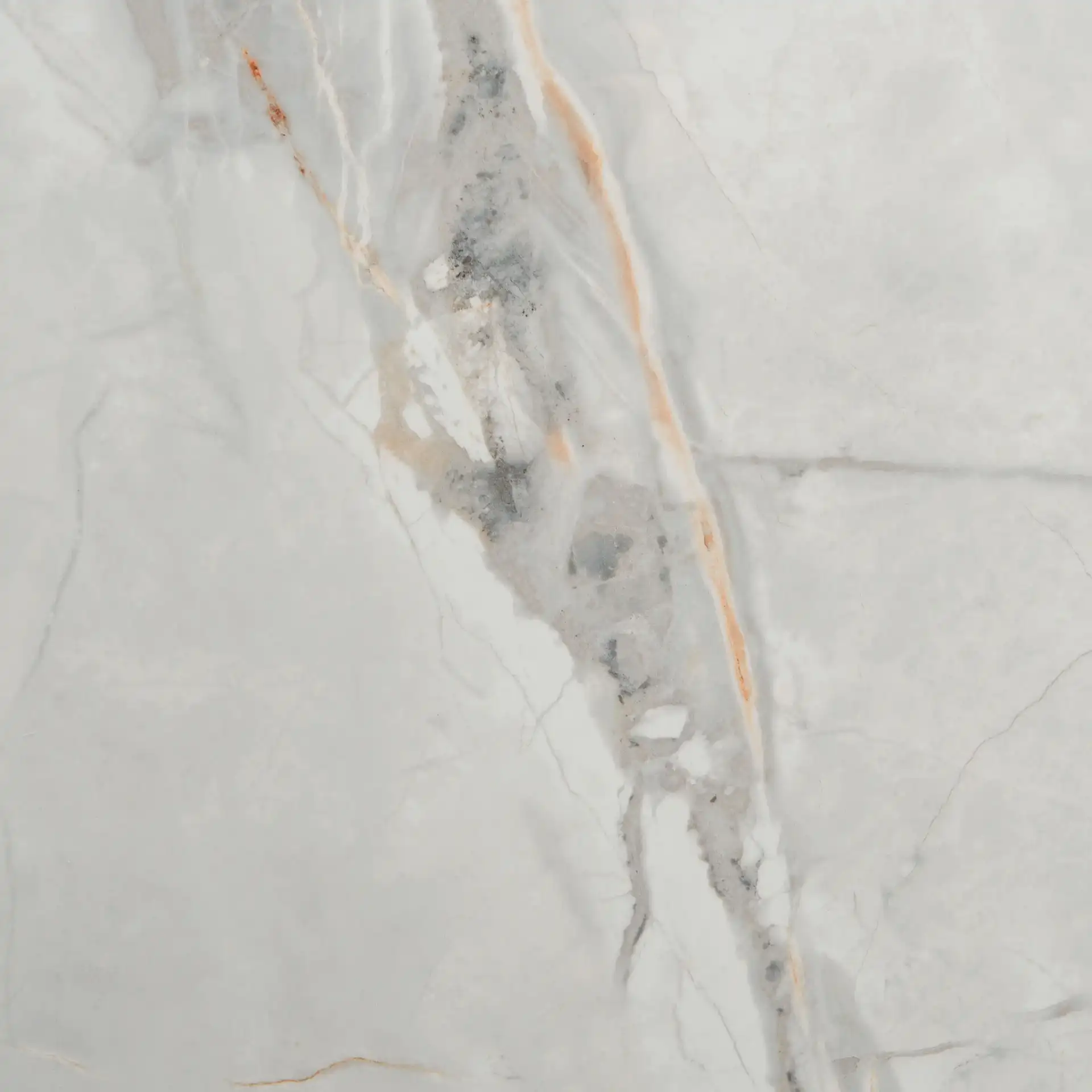 Maximus Rectangle Dining Table in White, detail view