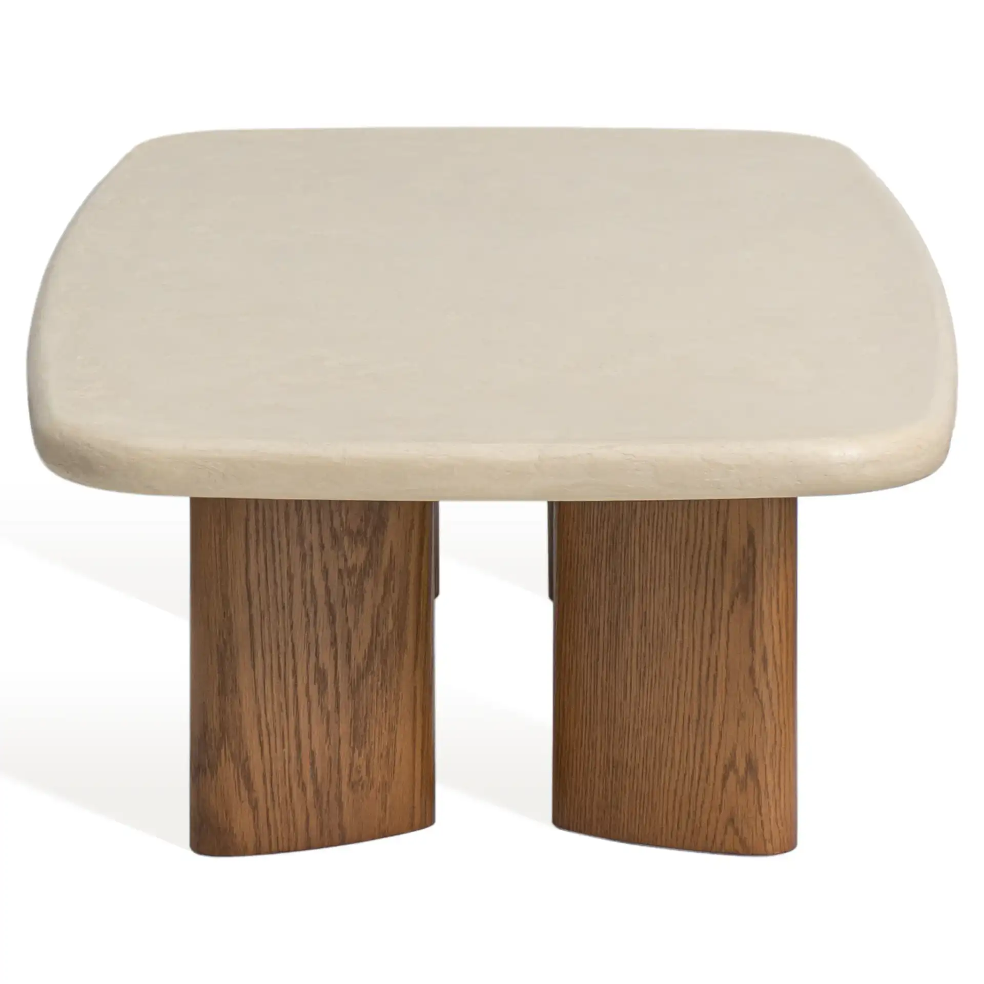 Theodora Coffee Table in Chestnut / Cream, detail view