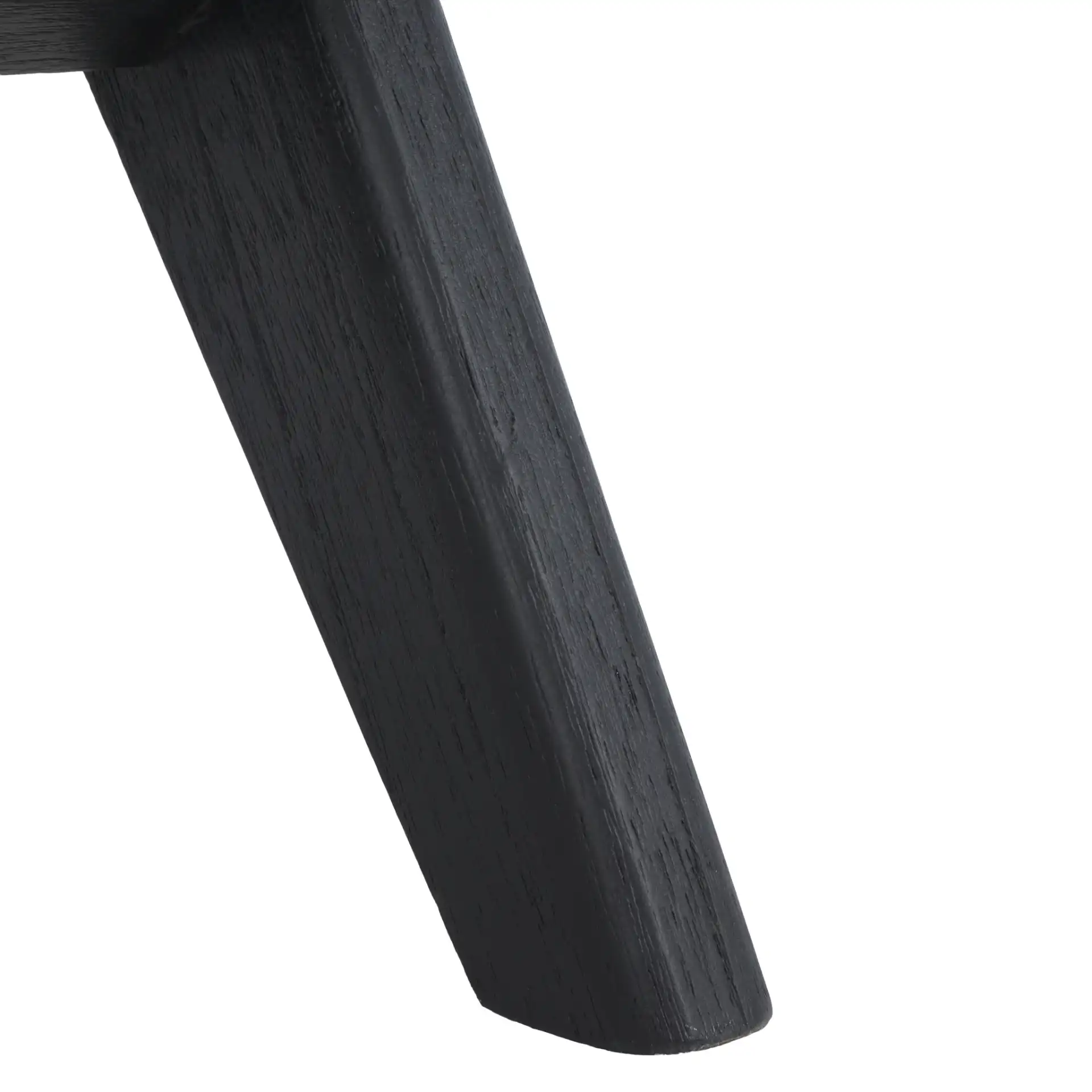 Billie Upholstered Accent Chair in Beige / Black, detail view