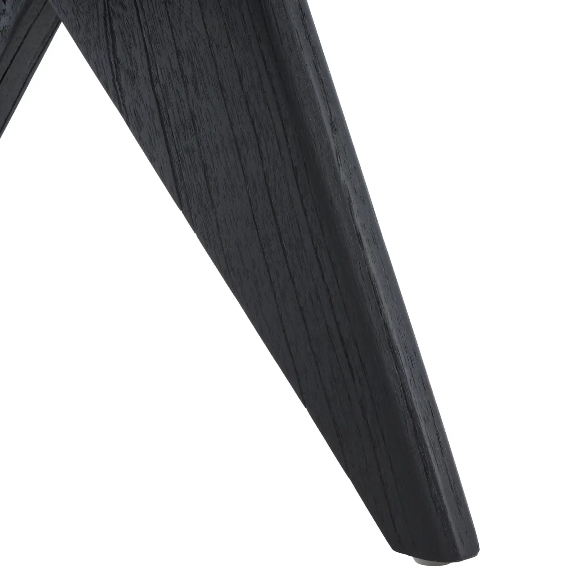 Jaqueline Rattan Back Chair in Beige / Black, detail view
