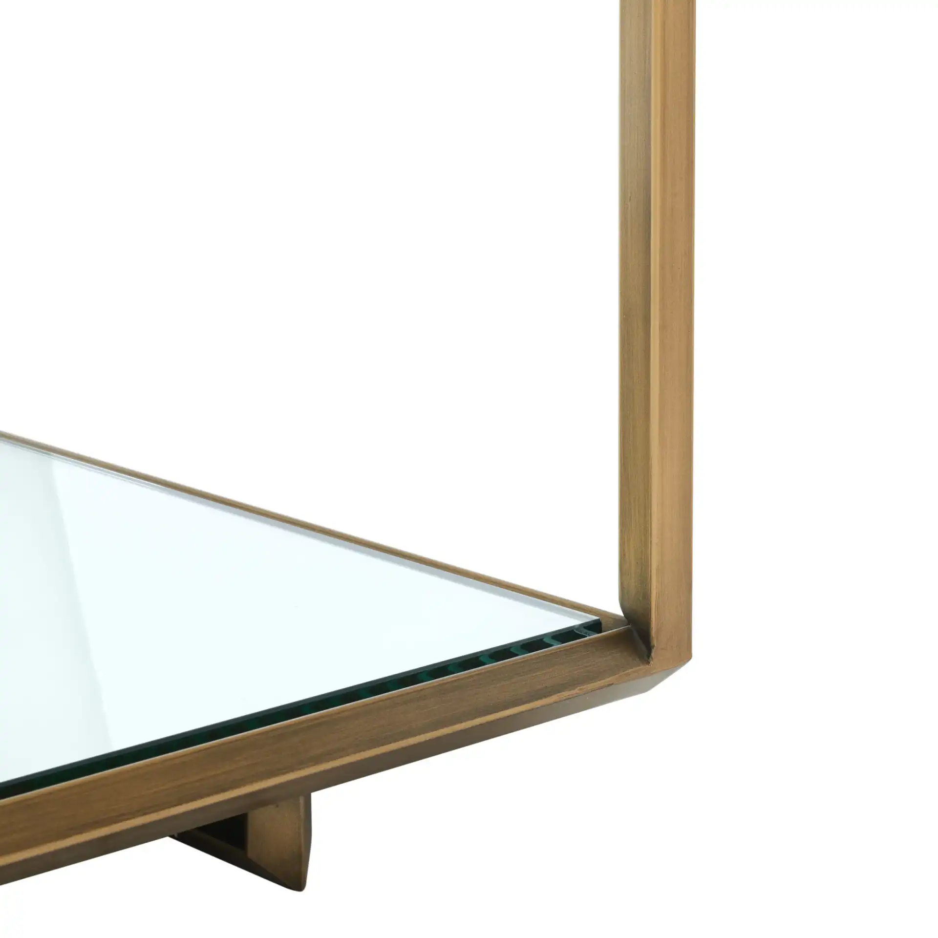 Florabella Mirrored Coffee Table in Bronze, detail view