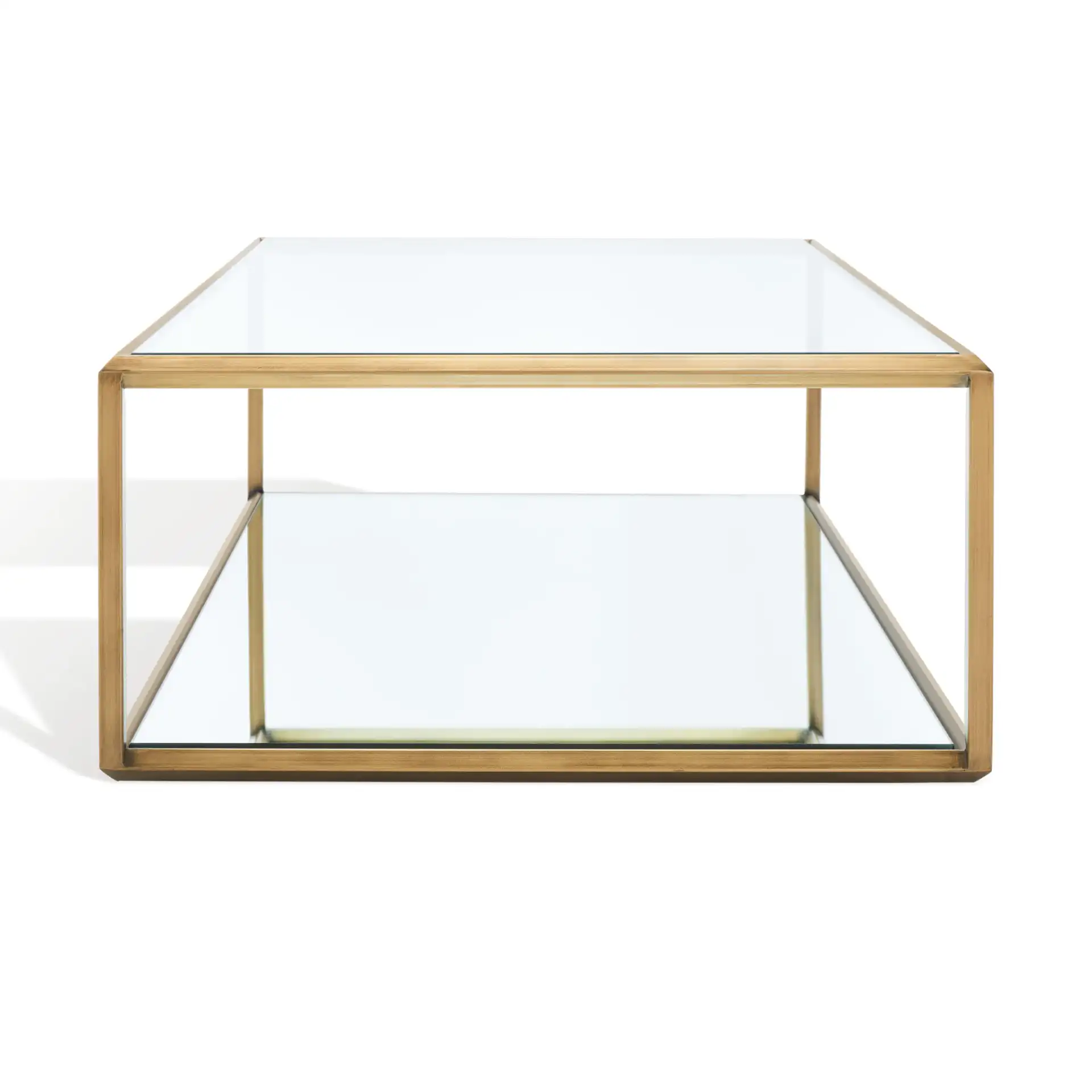 Florabella Mirrored Coffee Table in Bronze, detail view