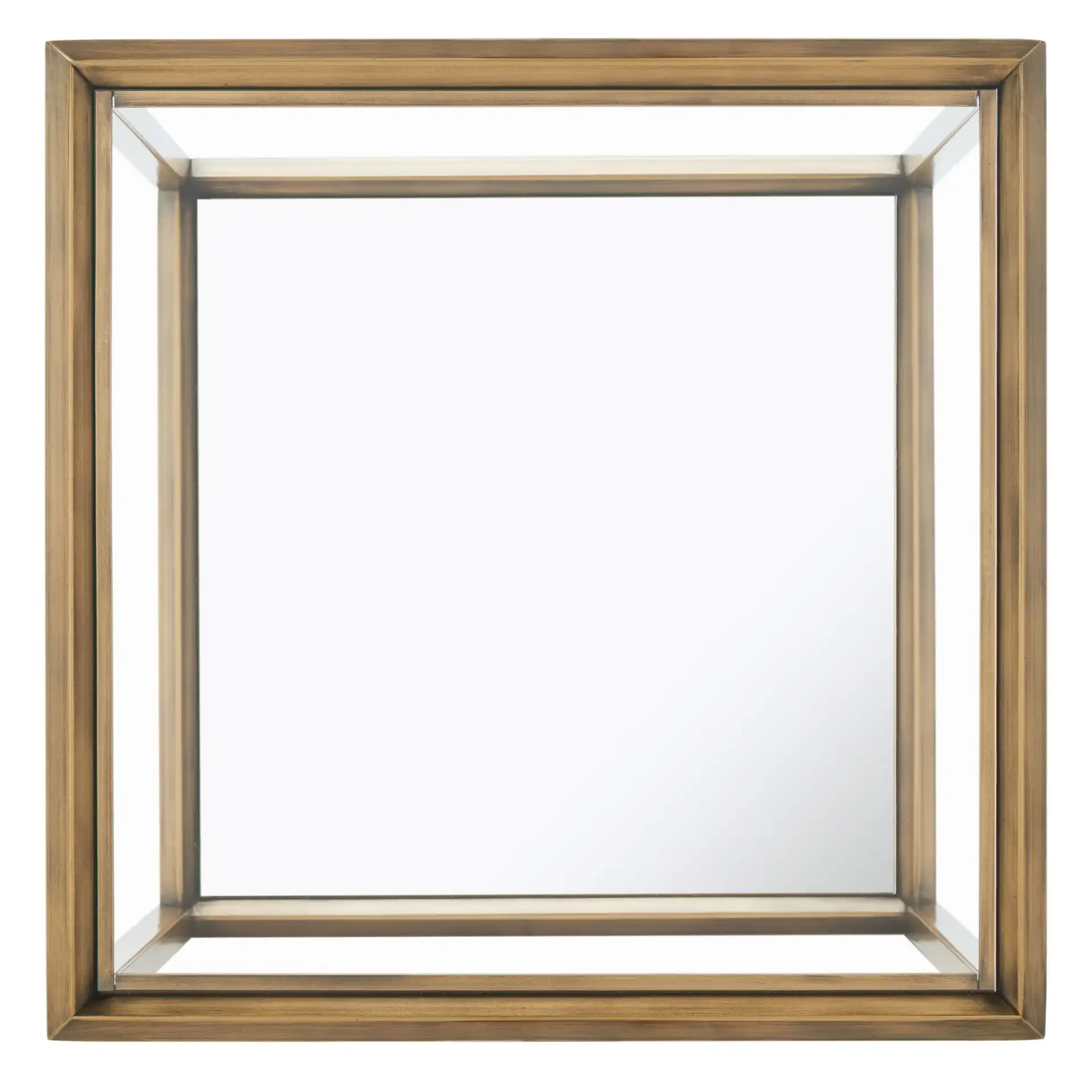 Florabella Mirrored Accent Table in Bronze, detail view