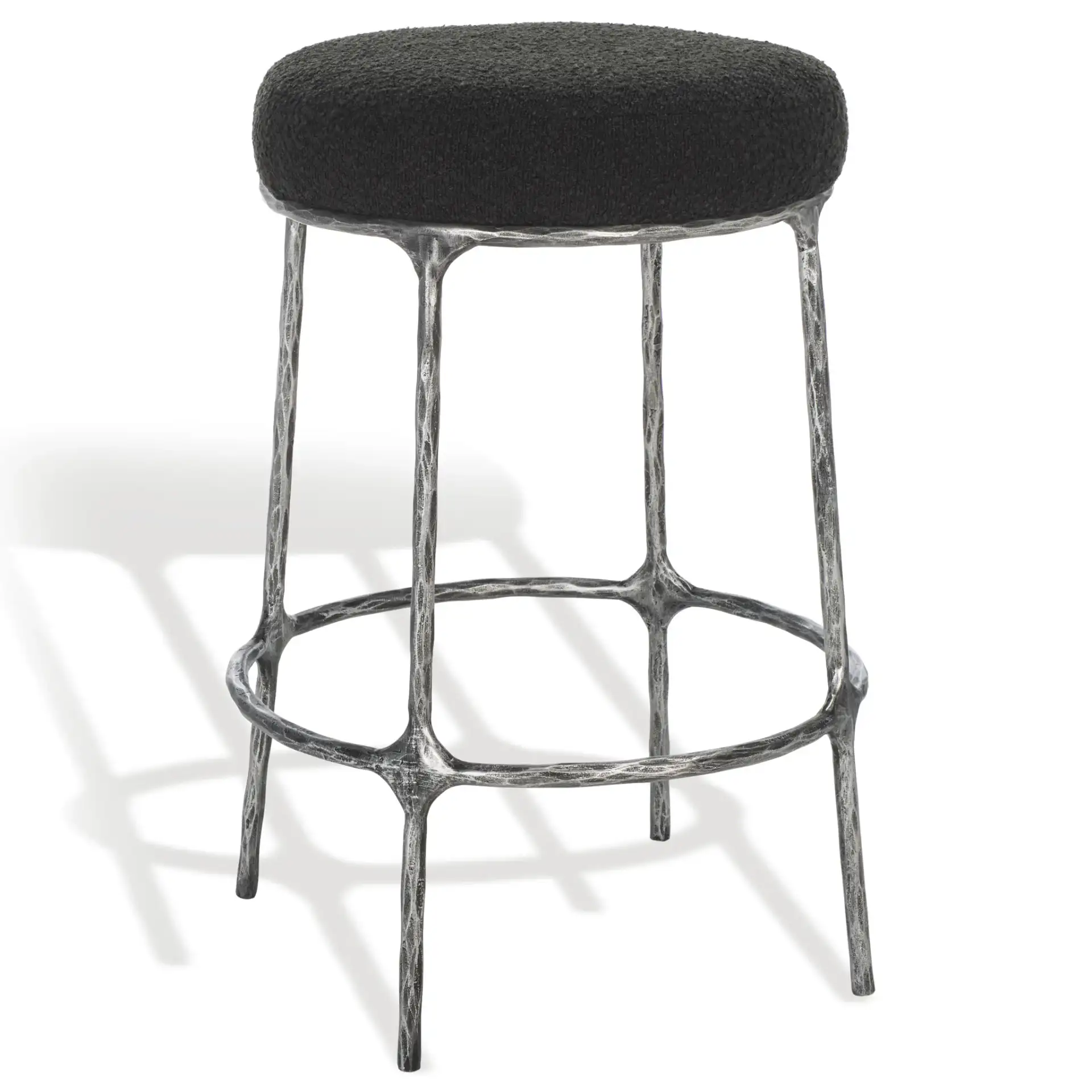 Trumen Boucle Counterstool in Black