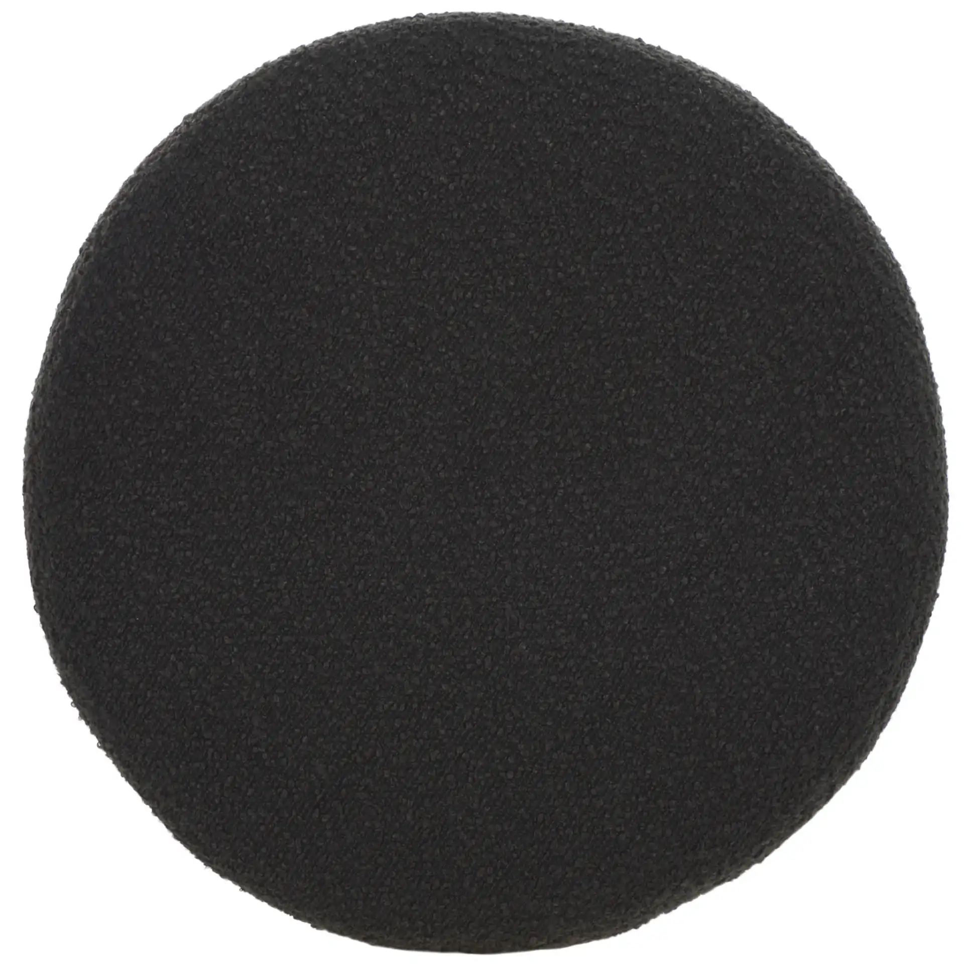 Trumen Boucle Counterstool in Black, detail view